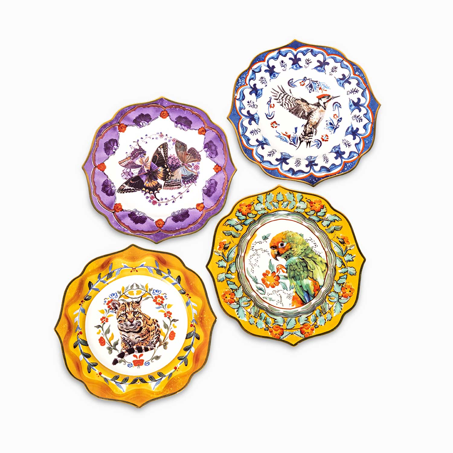 Plato principal tesoro jungla 28cm set x4 img #1