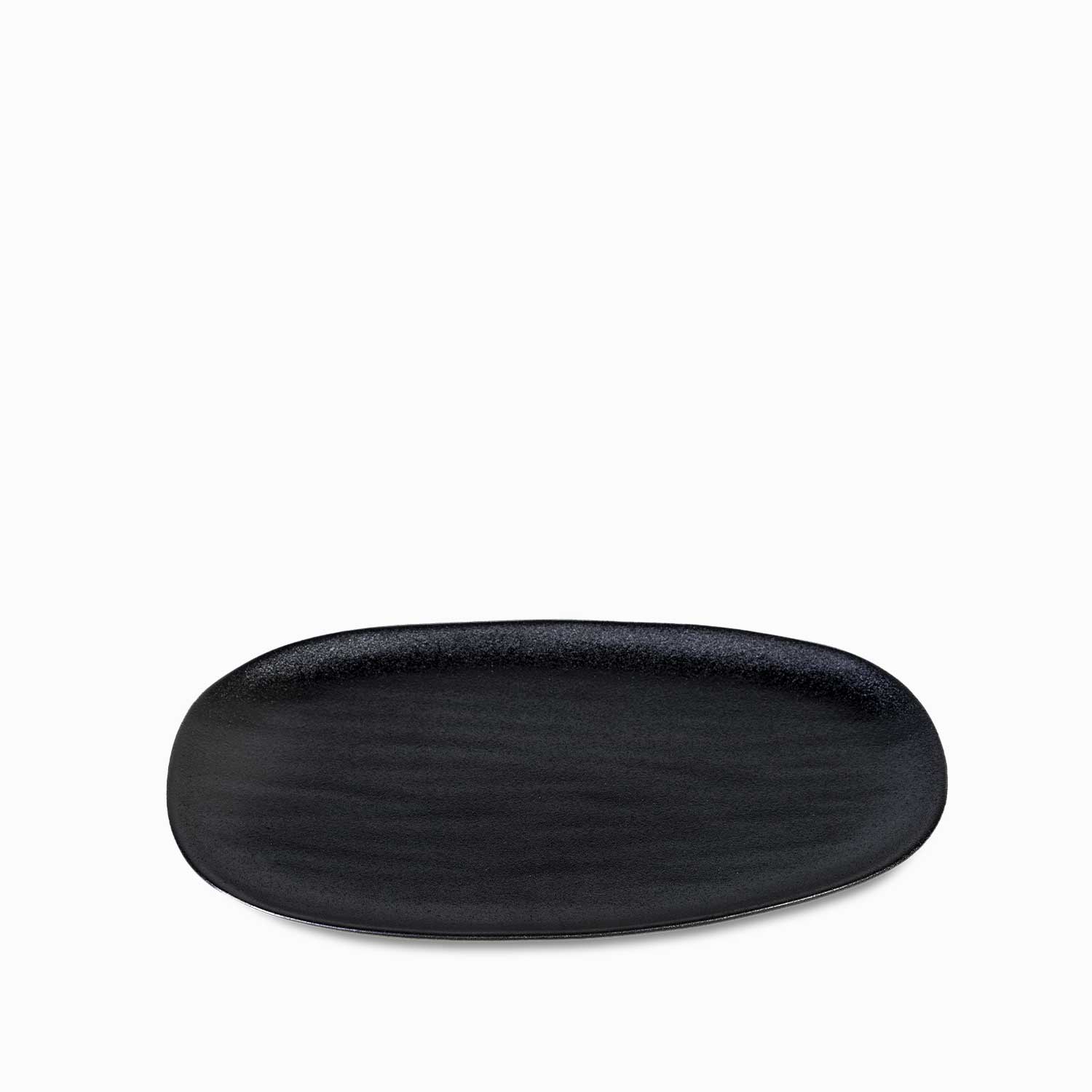 Bandeja oval negro mate 30cm img #5