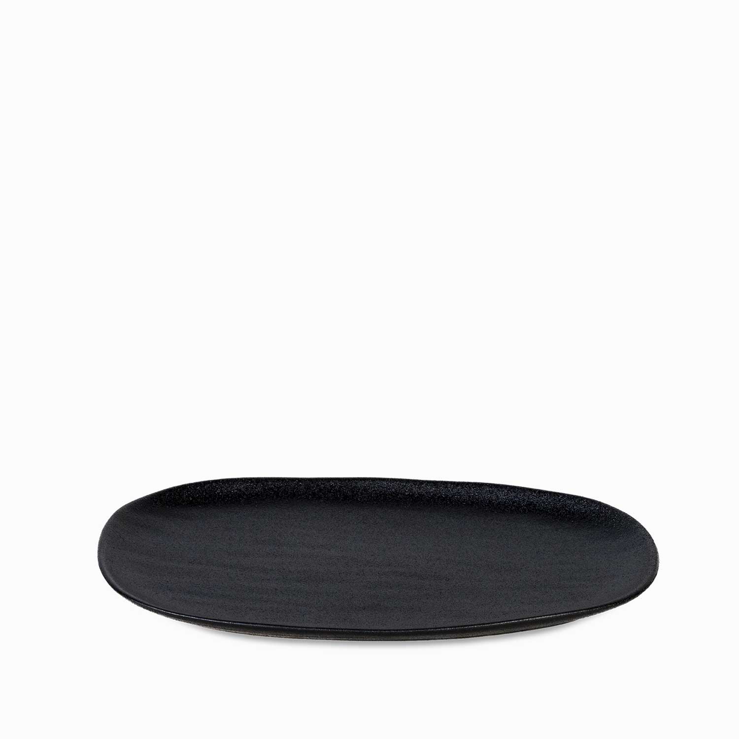 Bandeja oval negro mate 30cm img #3