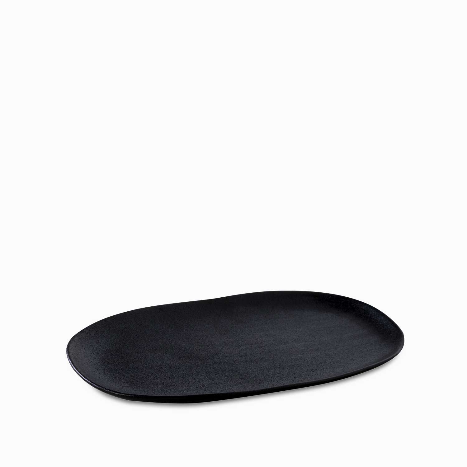 Bandeja oval negro mate 30cm img #1
