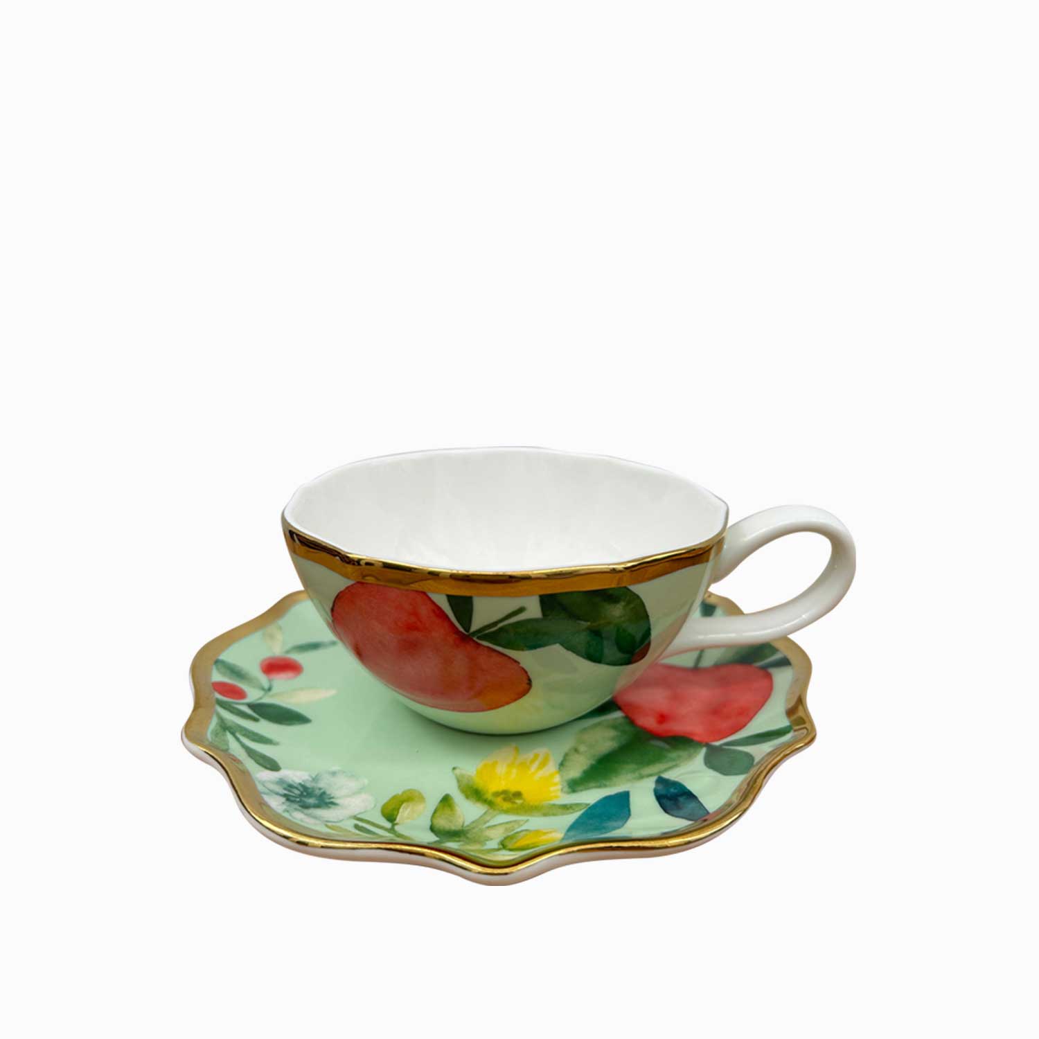 Pocillo y plato Frutal 200ml set x4 img #6