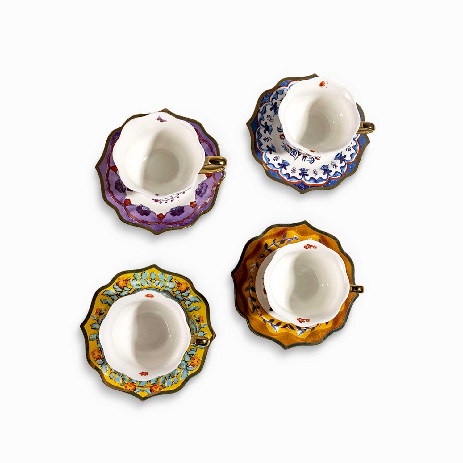 Pocillo y plato tesoro jungla 170ml set x4 img #3
