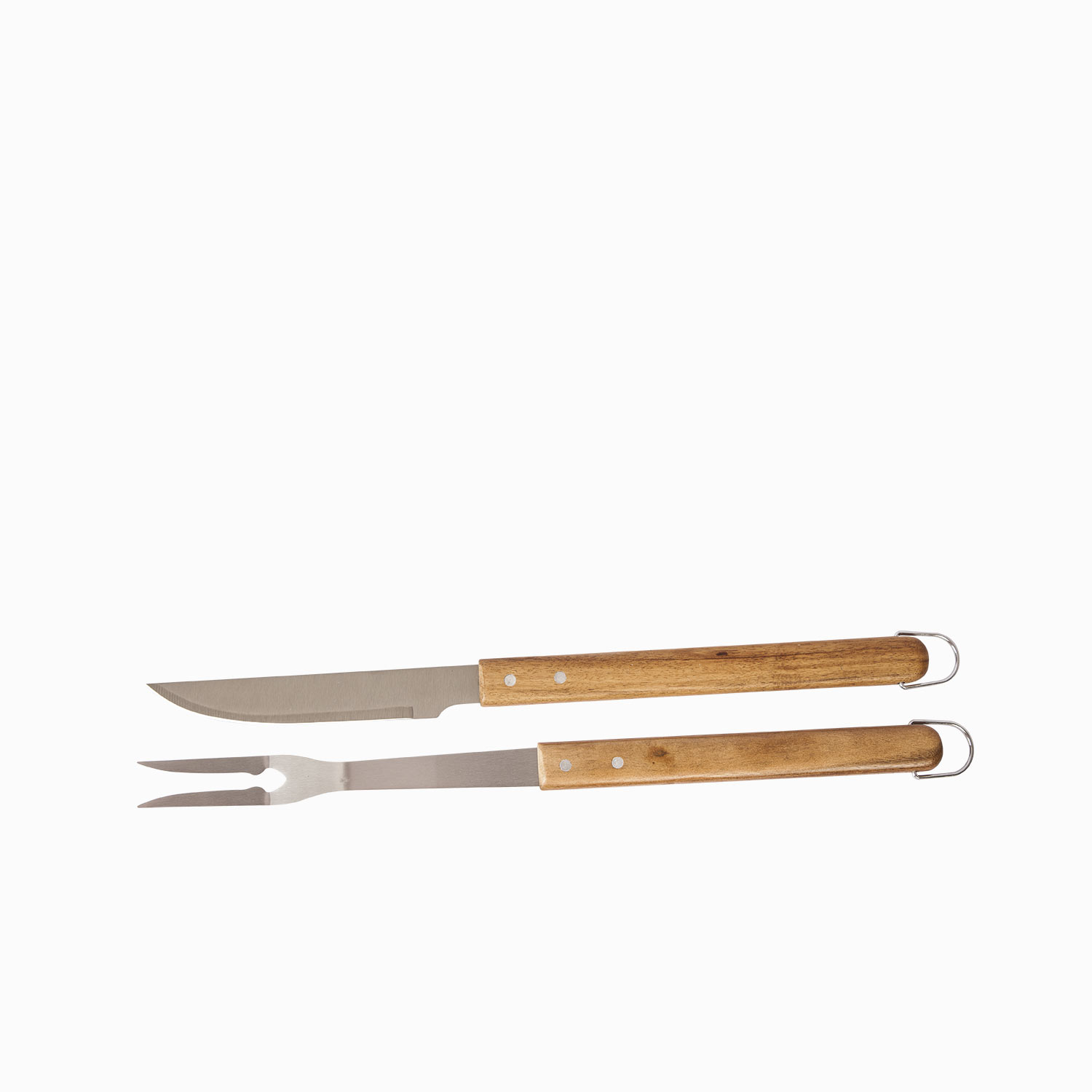 Set de cuchillo y tenedor BBQ acacia img #1