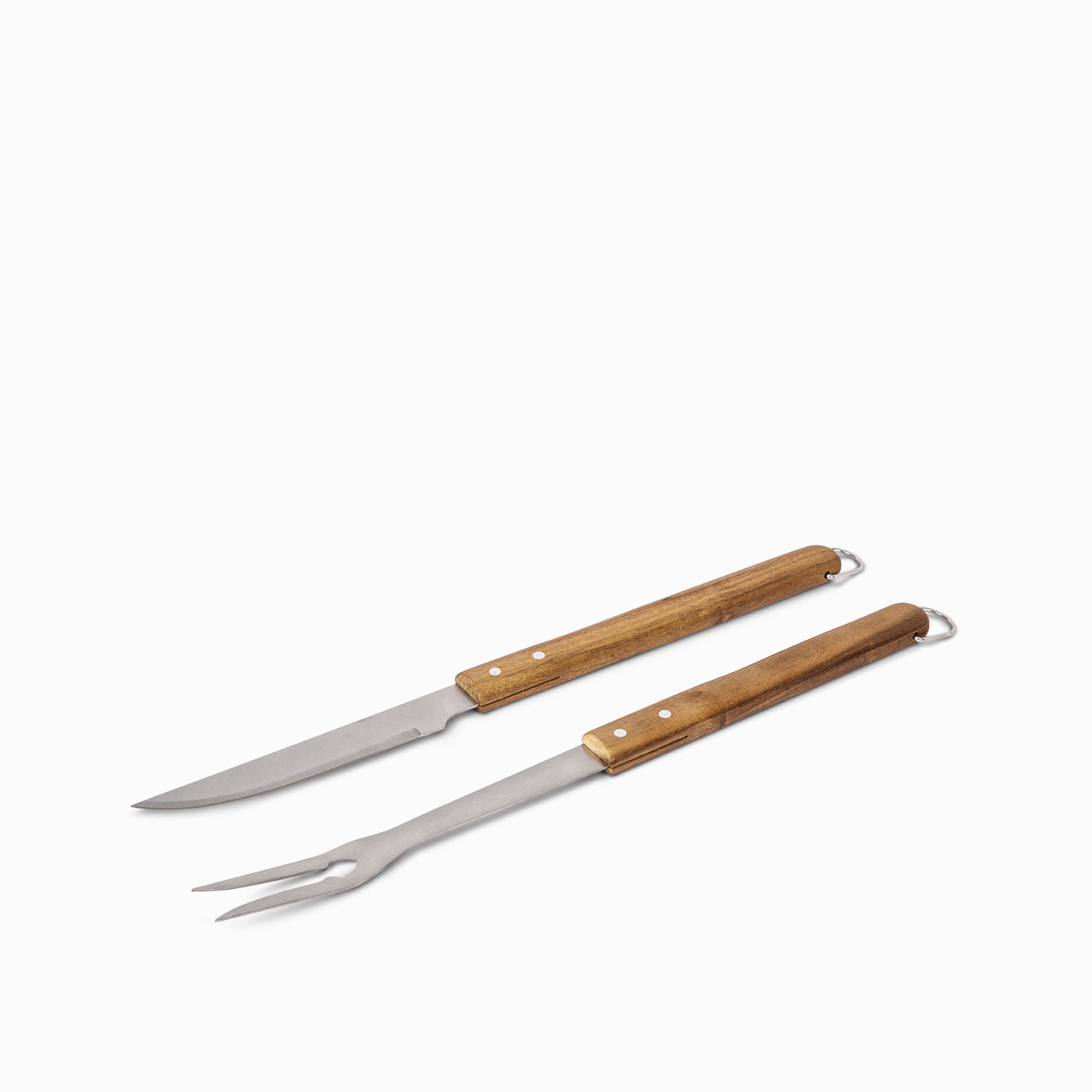Set de cuchillo y tenedor BBQ acacia img #4