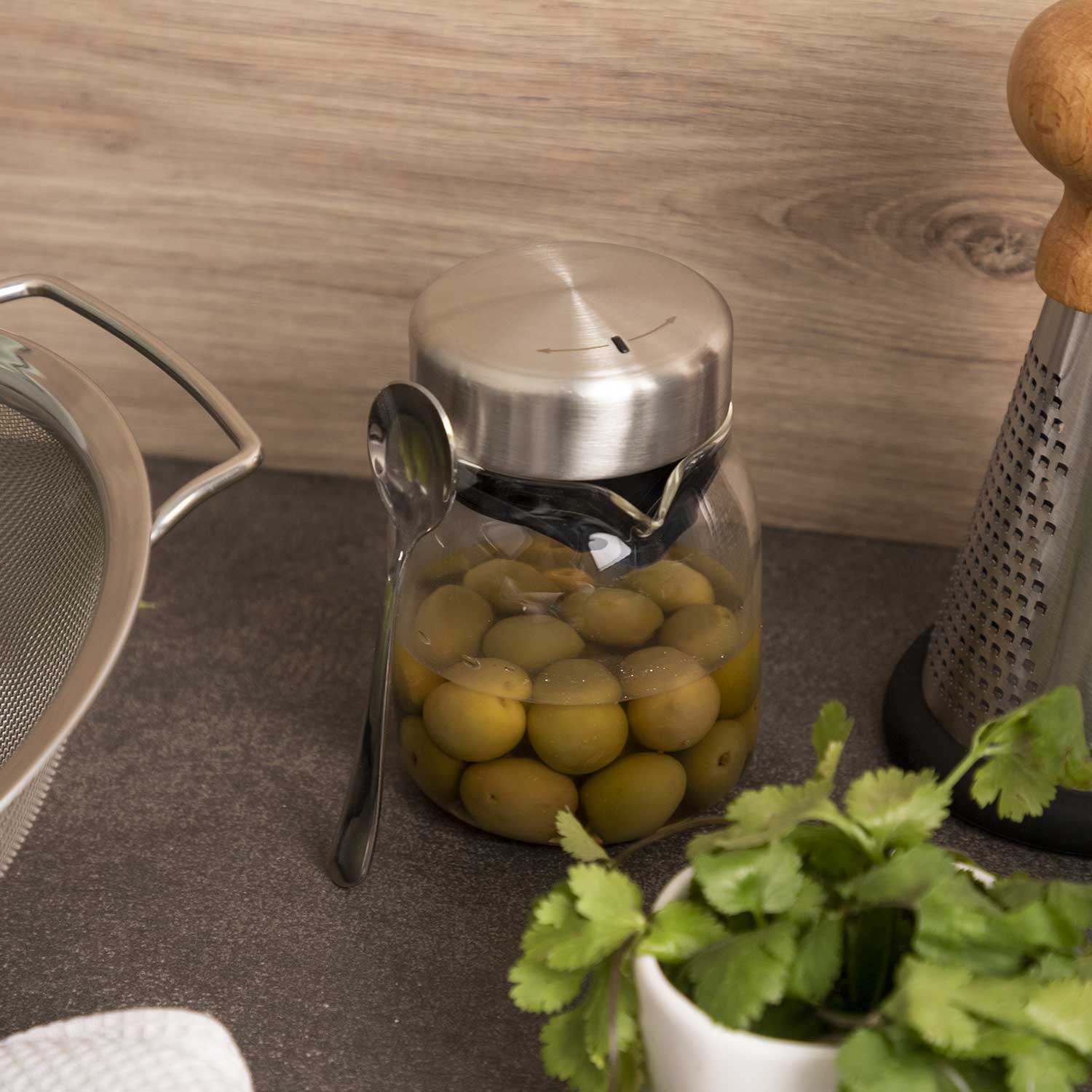 Recipiente para almacenar con cuchara 200ml img #4