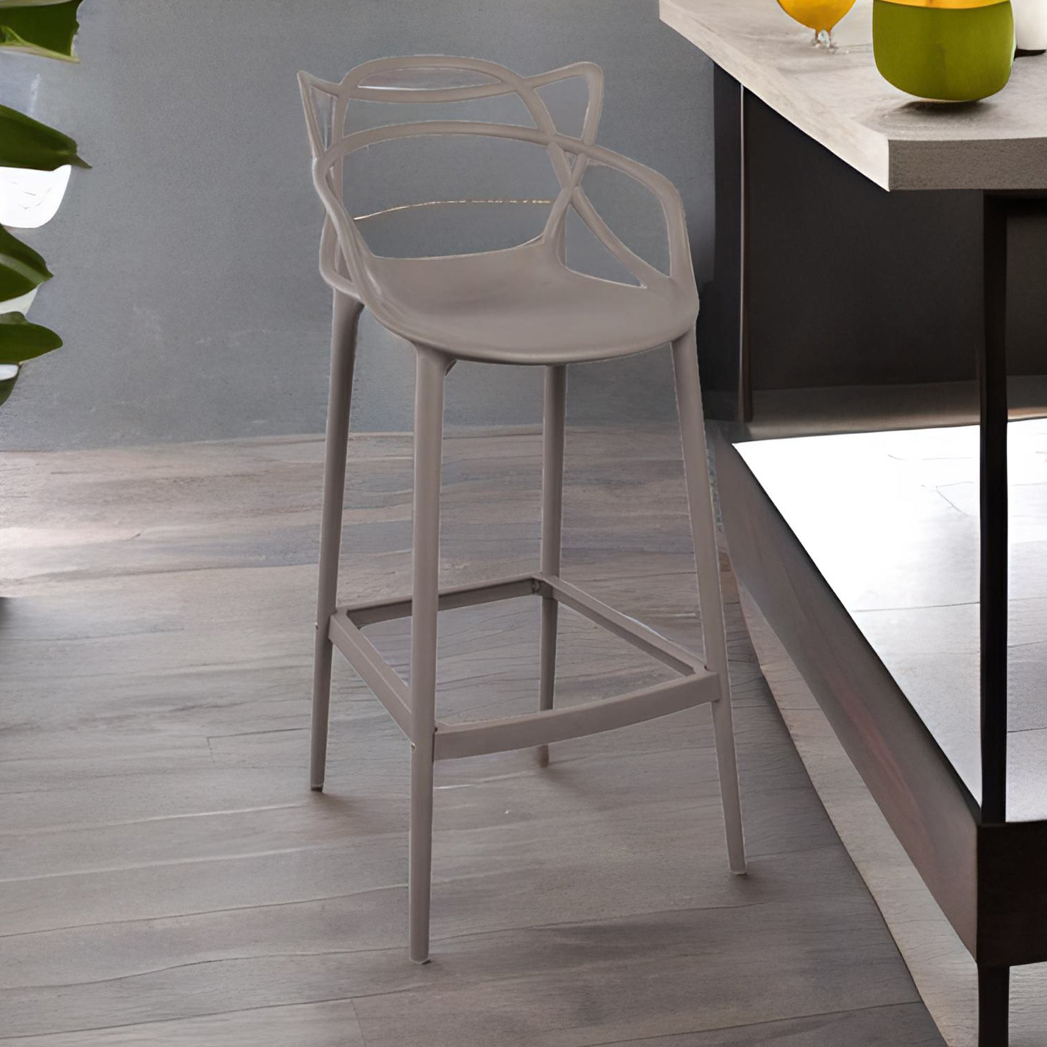 Silla de bar York gris img #3