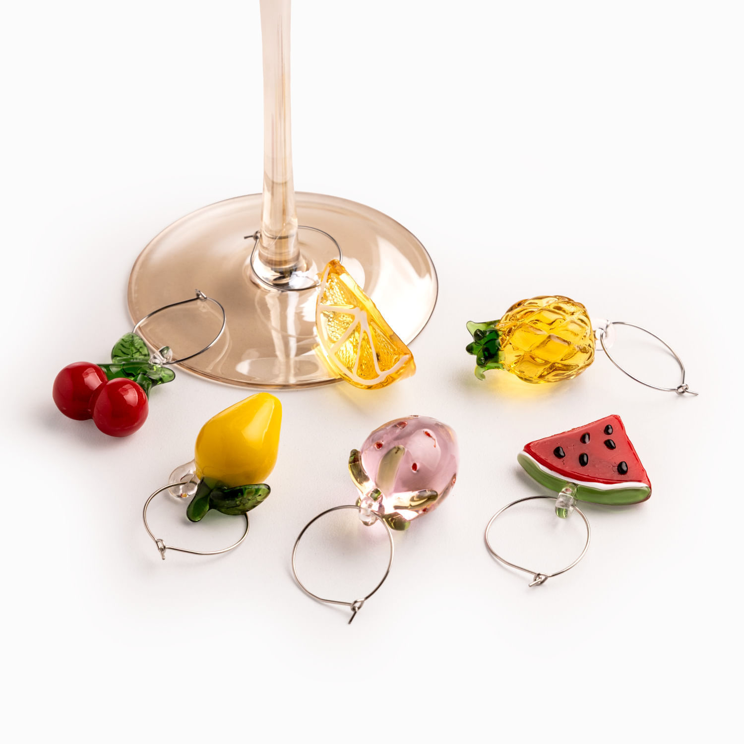 Identificadores de copas frutas set x6 img #4