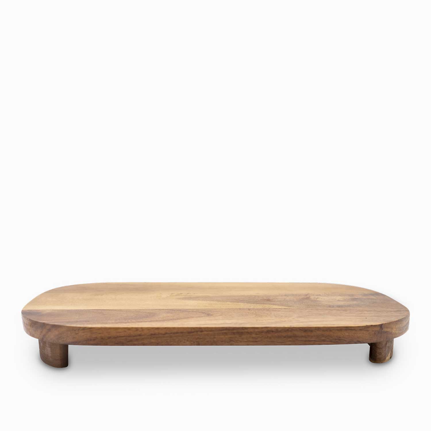 Tabla oval en acacia con patas 36cm img #1
