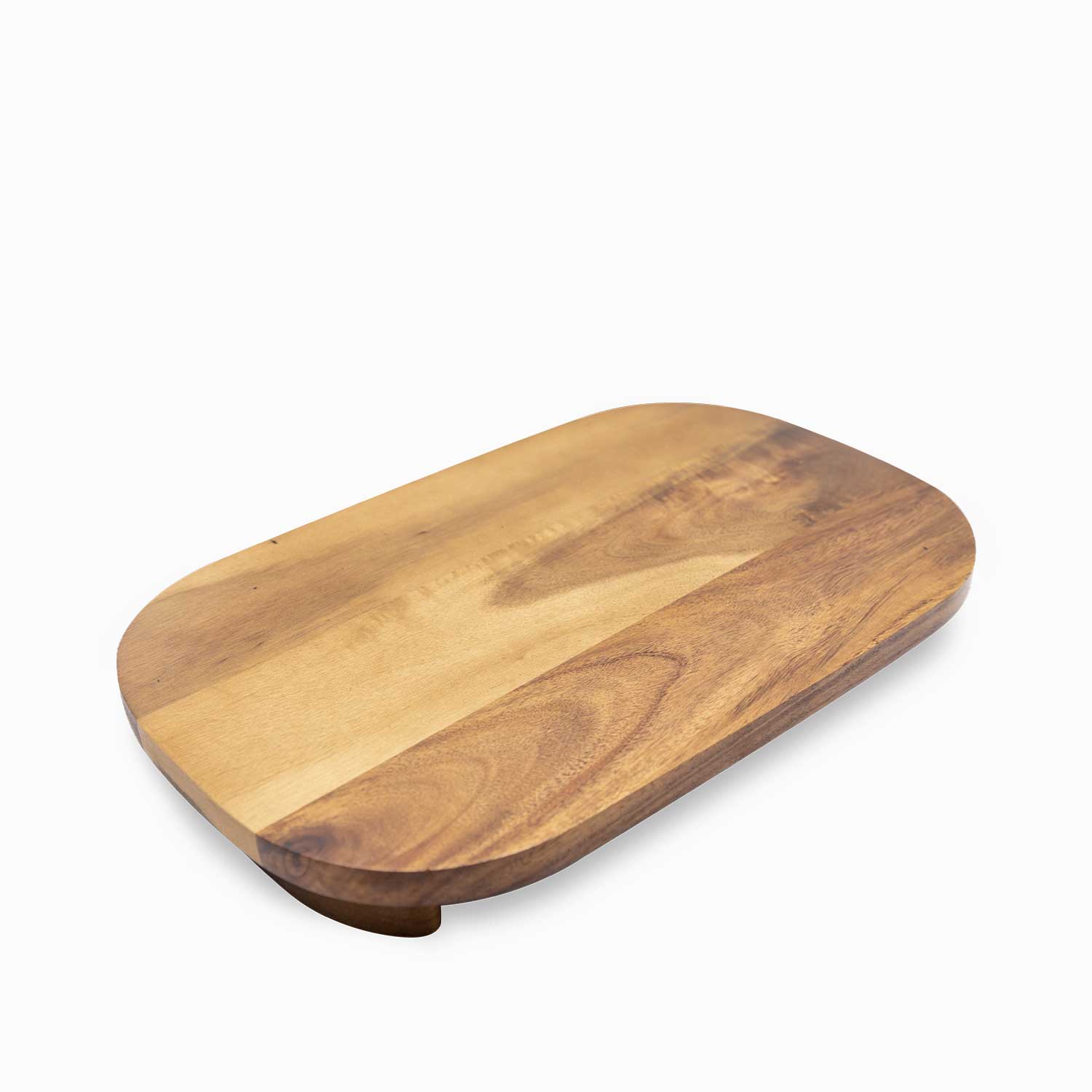 Tabla oval en acacia con patas 36cm img #2
