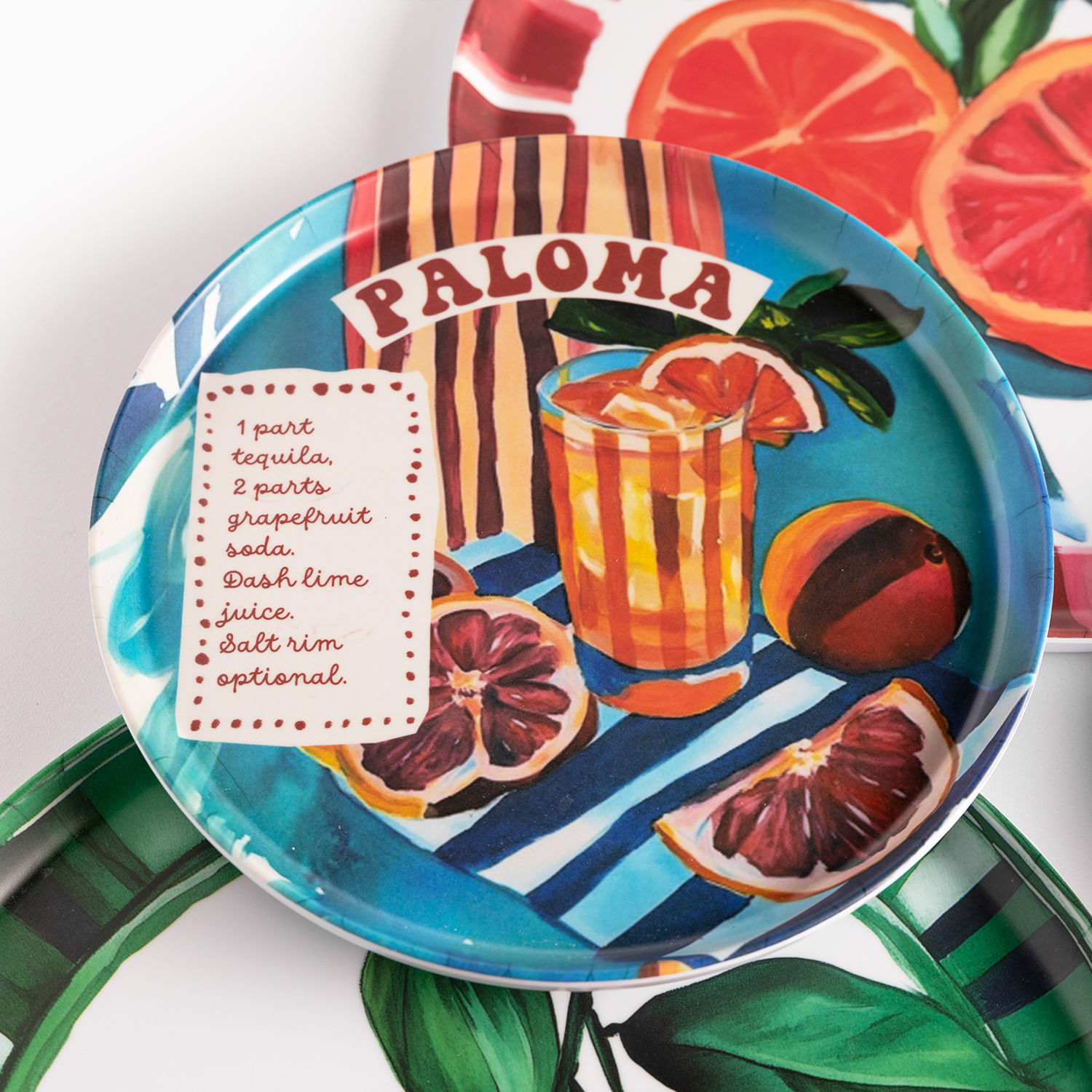 Platos melamina serie cocteles set x8 img #9