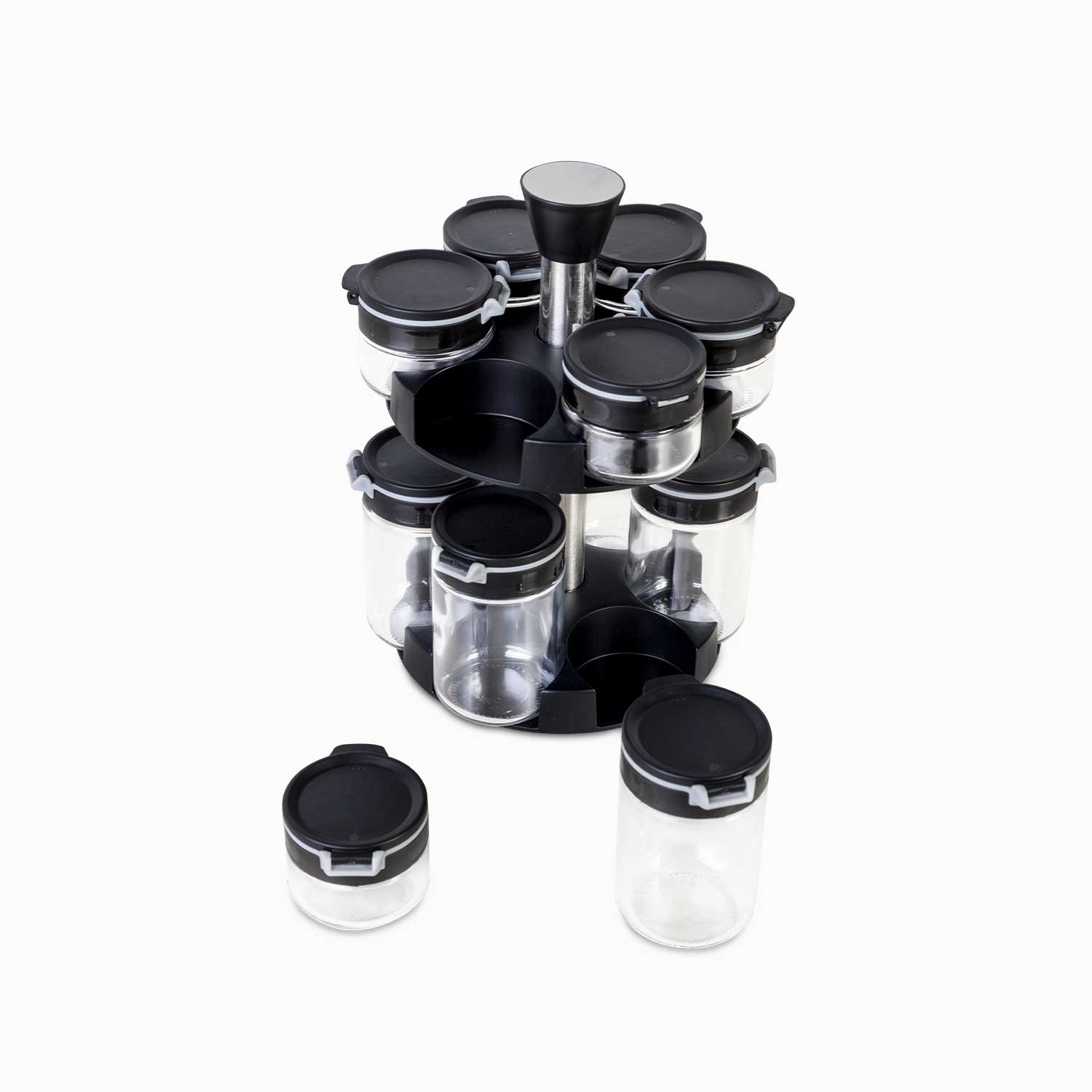 Set para especias negro x12 img #3