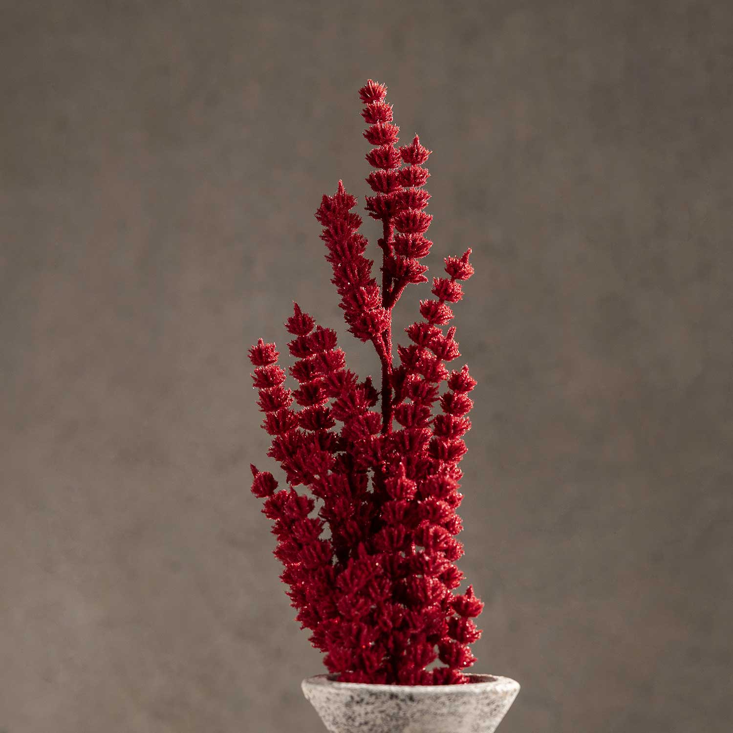 Rama hojas flocada rojas img #4