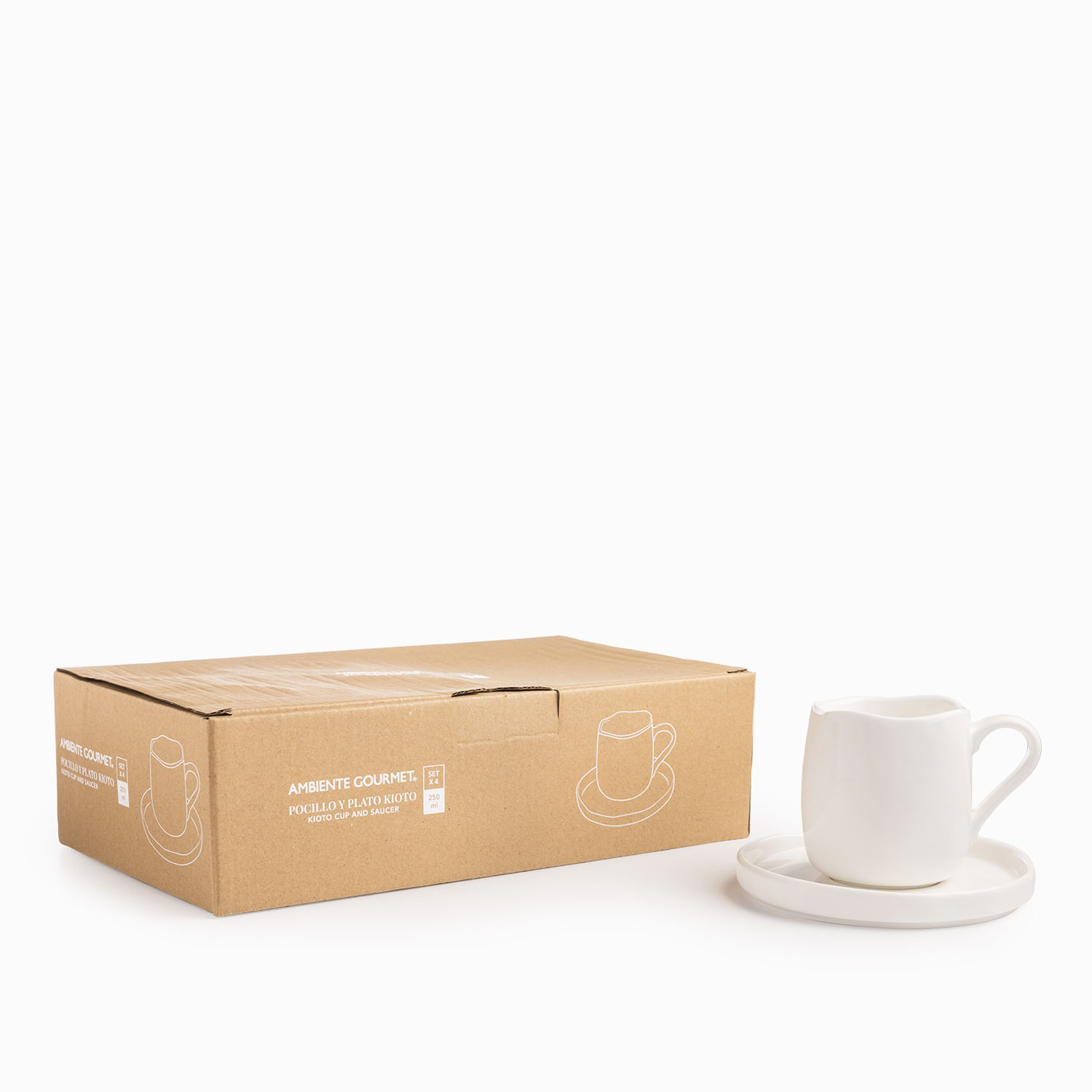 Pocillo y plato Kioto 250ml 8 piezas img #11