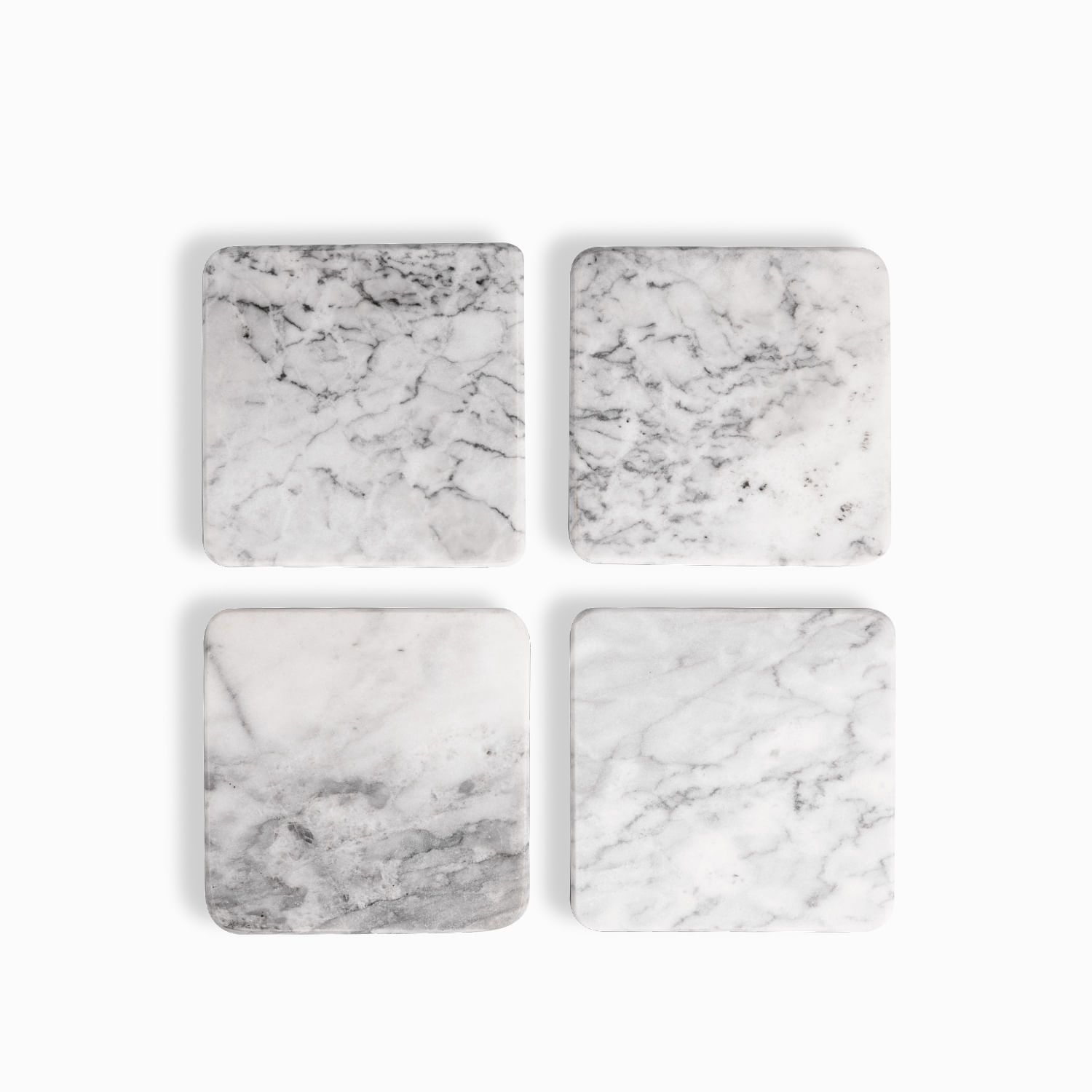 Portavasos cuadrado mármol set x4 img #4
