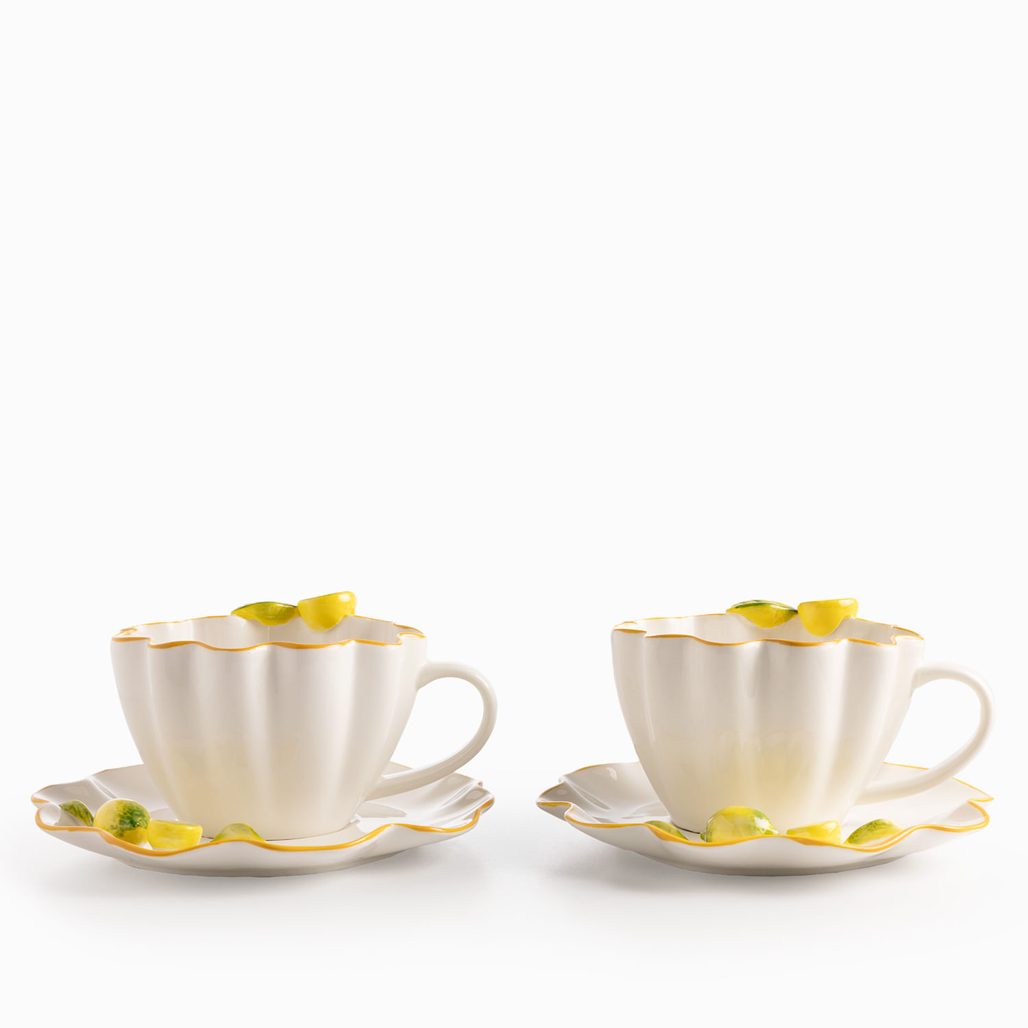 Pocillo y plato Limonetta set x2 img #1