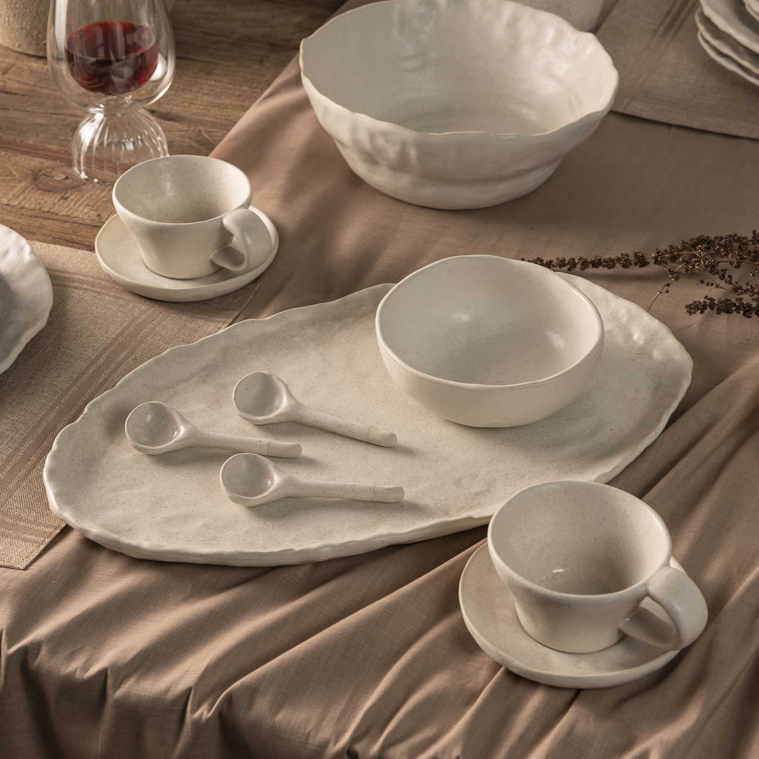 Pocillo y plato Nahua set x4 img #5