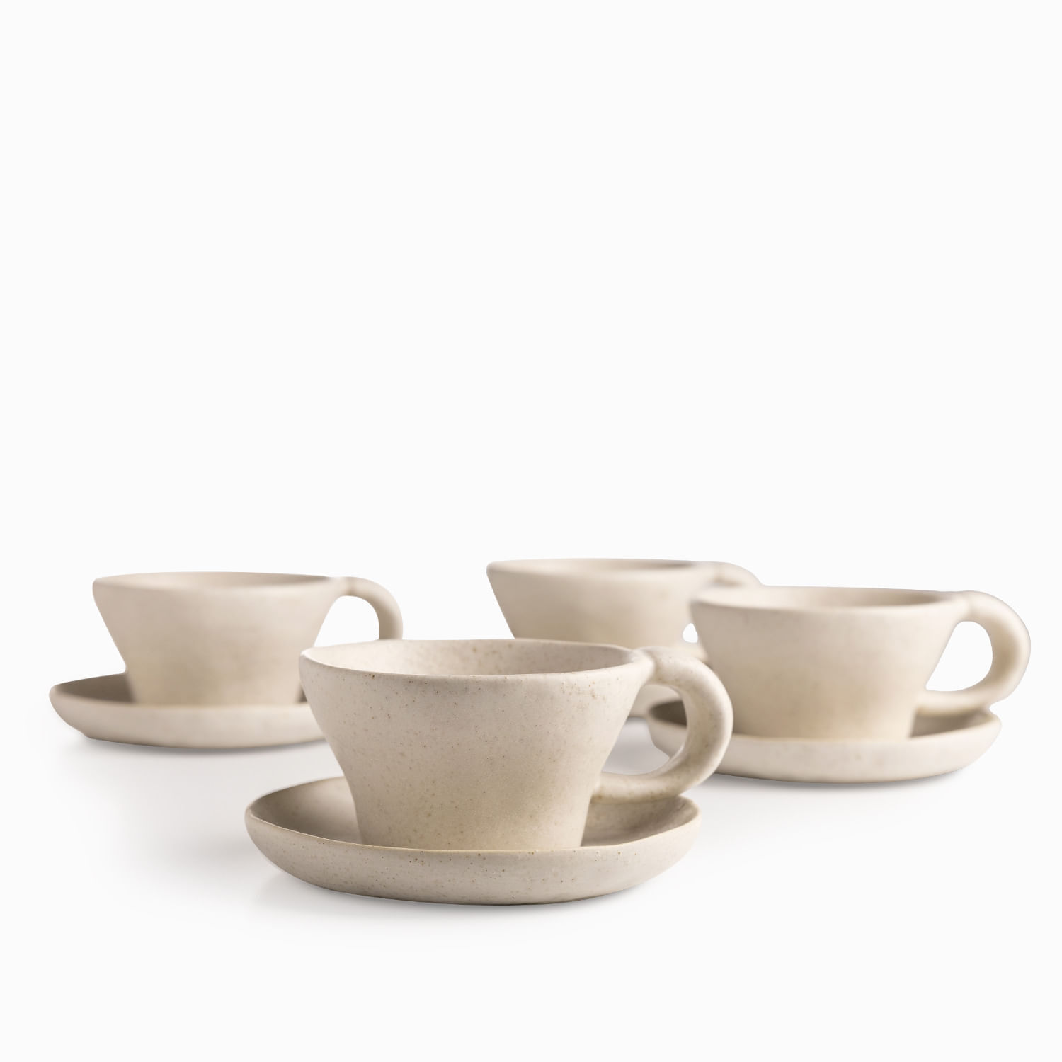 Pocillo y plato Nahua set x4 img #1