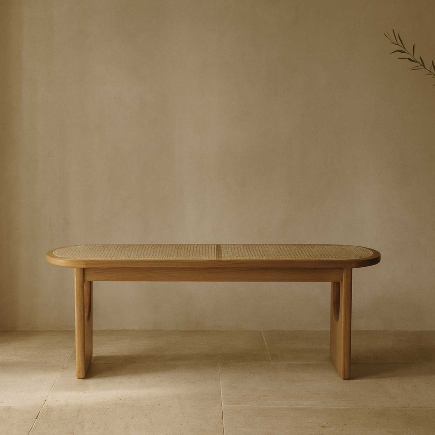 Banca esterilla color natural 43x120x35 img #2
