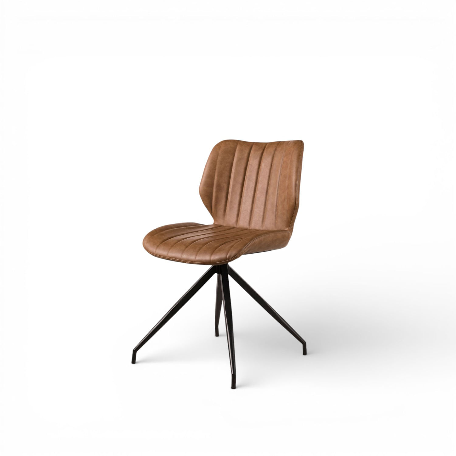 Silla de comedor lineas pata asterisco camel img #1