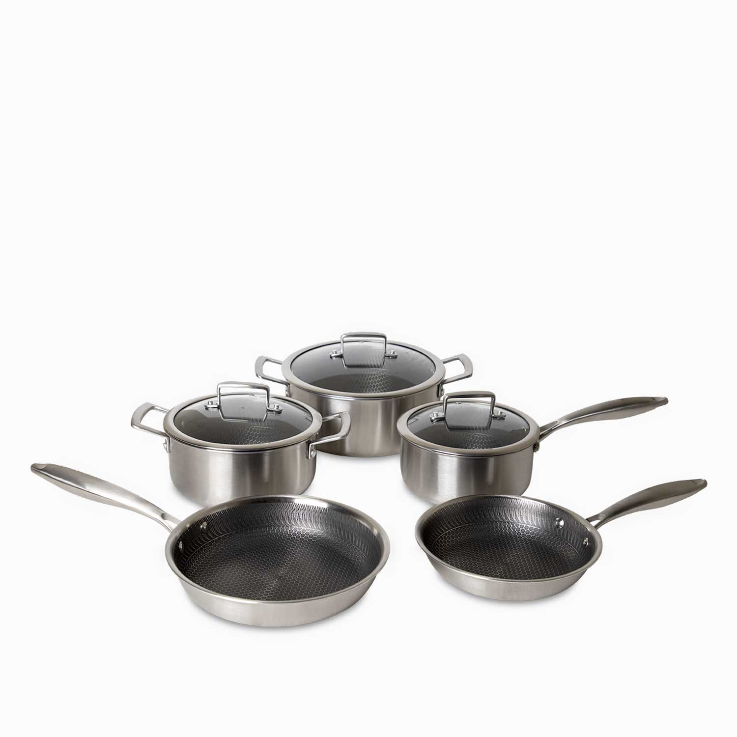 Set de ollas acero inoxidable 8pcs img #1