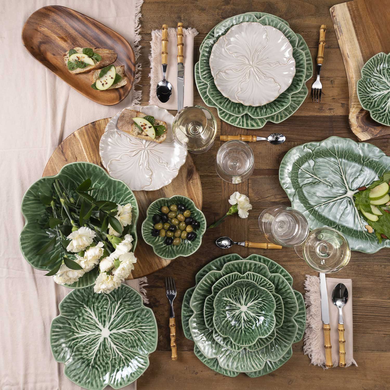 Mantel para mesa flecos beige 140x240cm img #3
