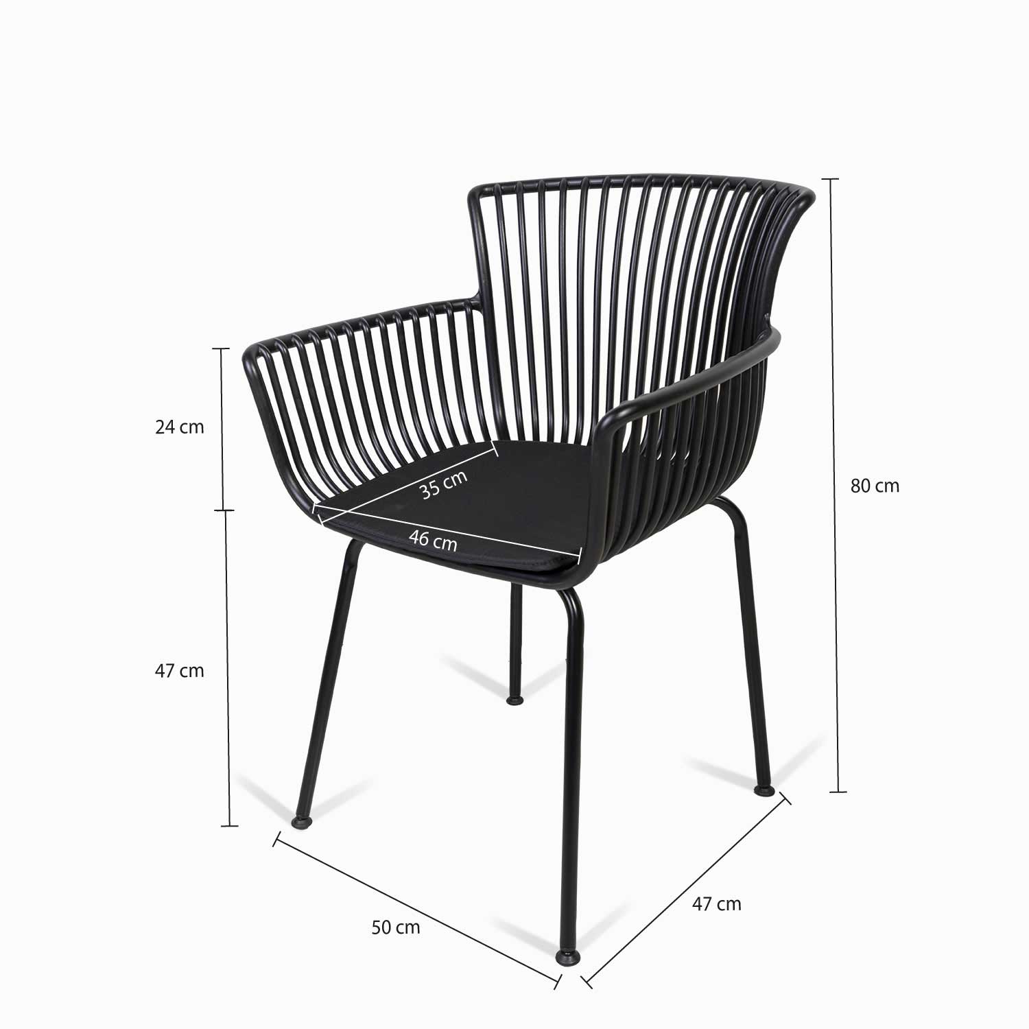 Silla comedor Lodi negra img #2