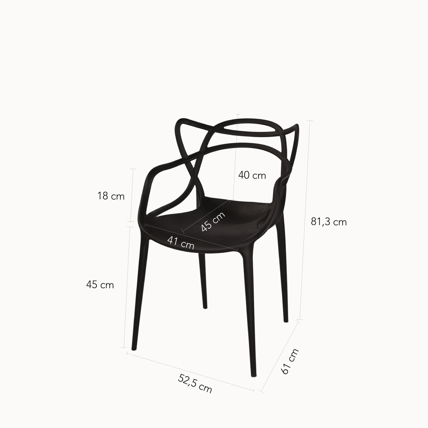 Silla York negra img #2