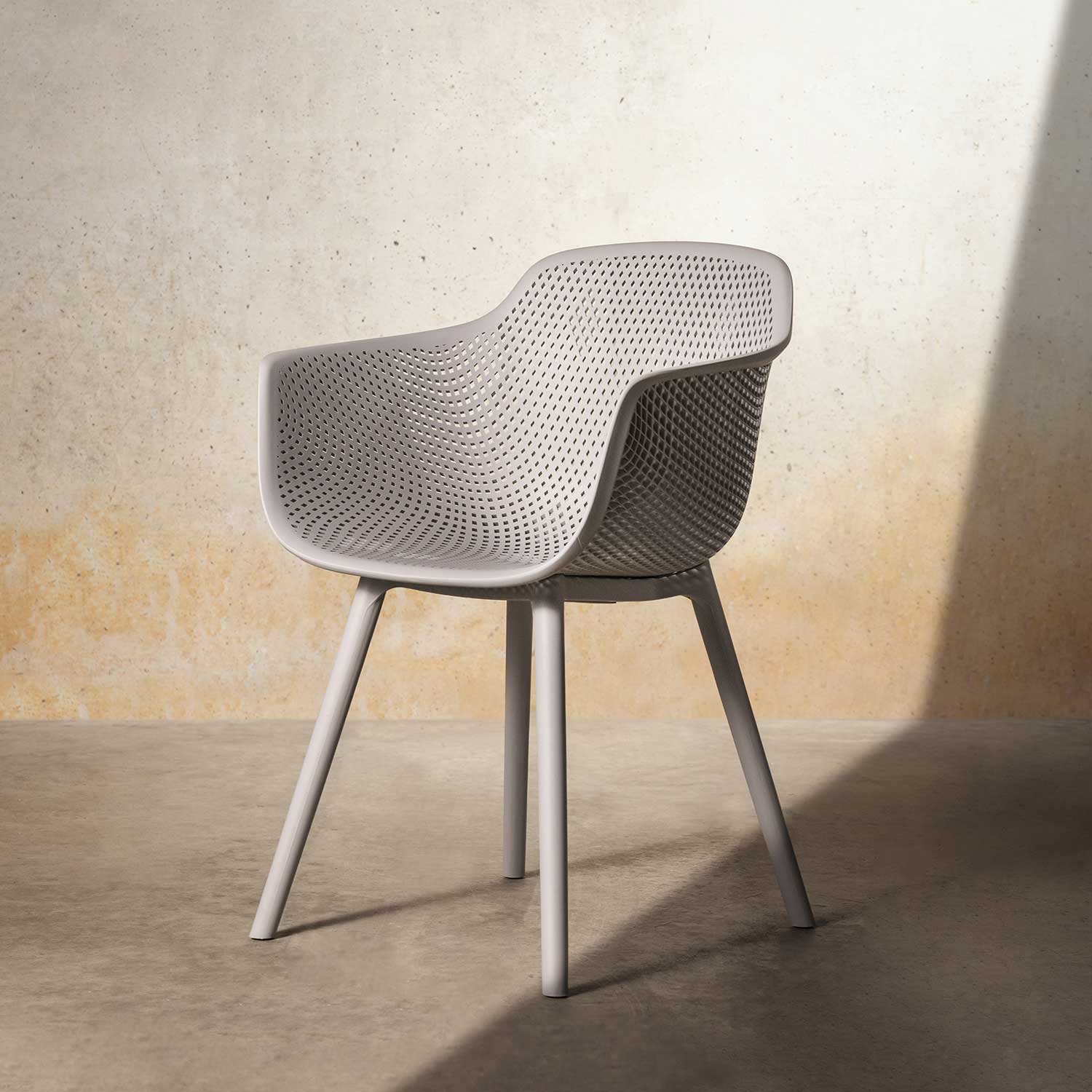 Silla Bavaro brazos gris img #2