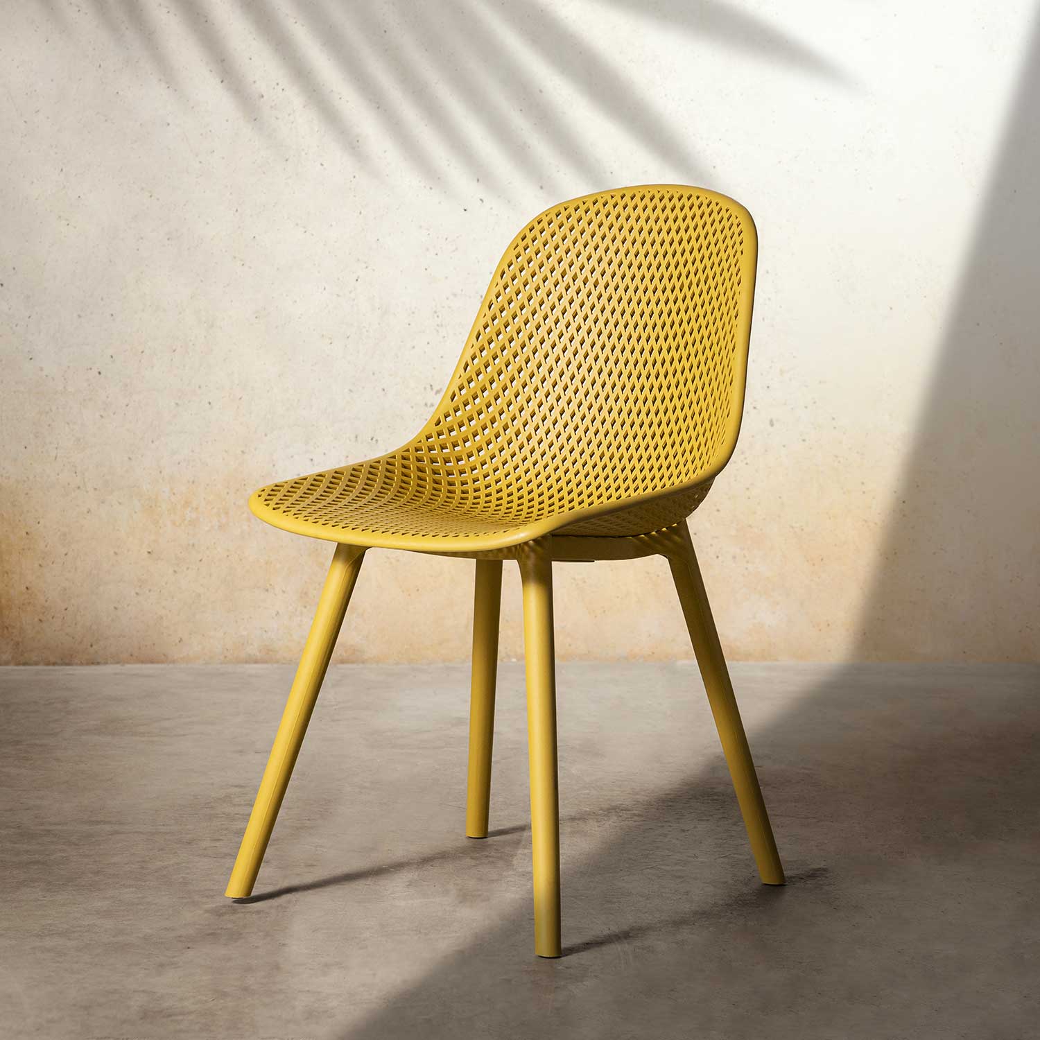 Silla Bavaro sin brazos amarilla img #2