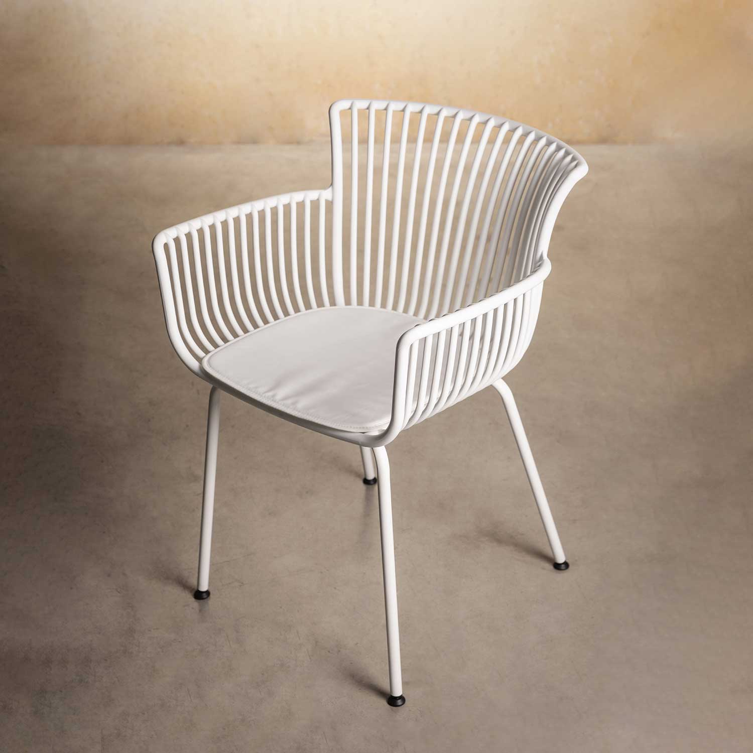 Silla de comedor Lodi blanca img #2