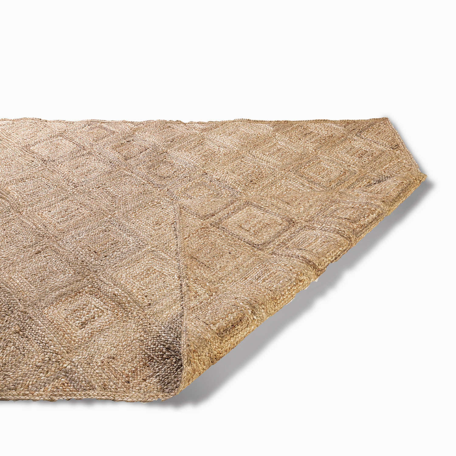 Tapete Yute rombos natural 200x300cm img #4