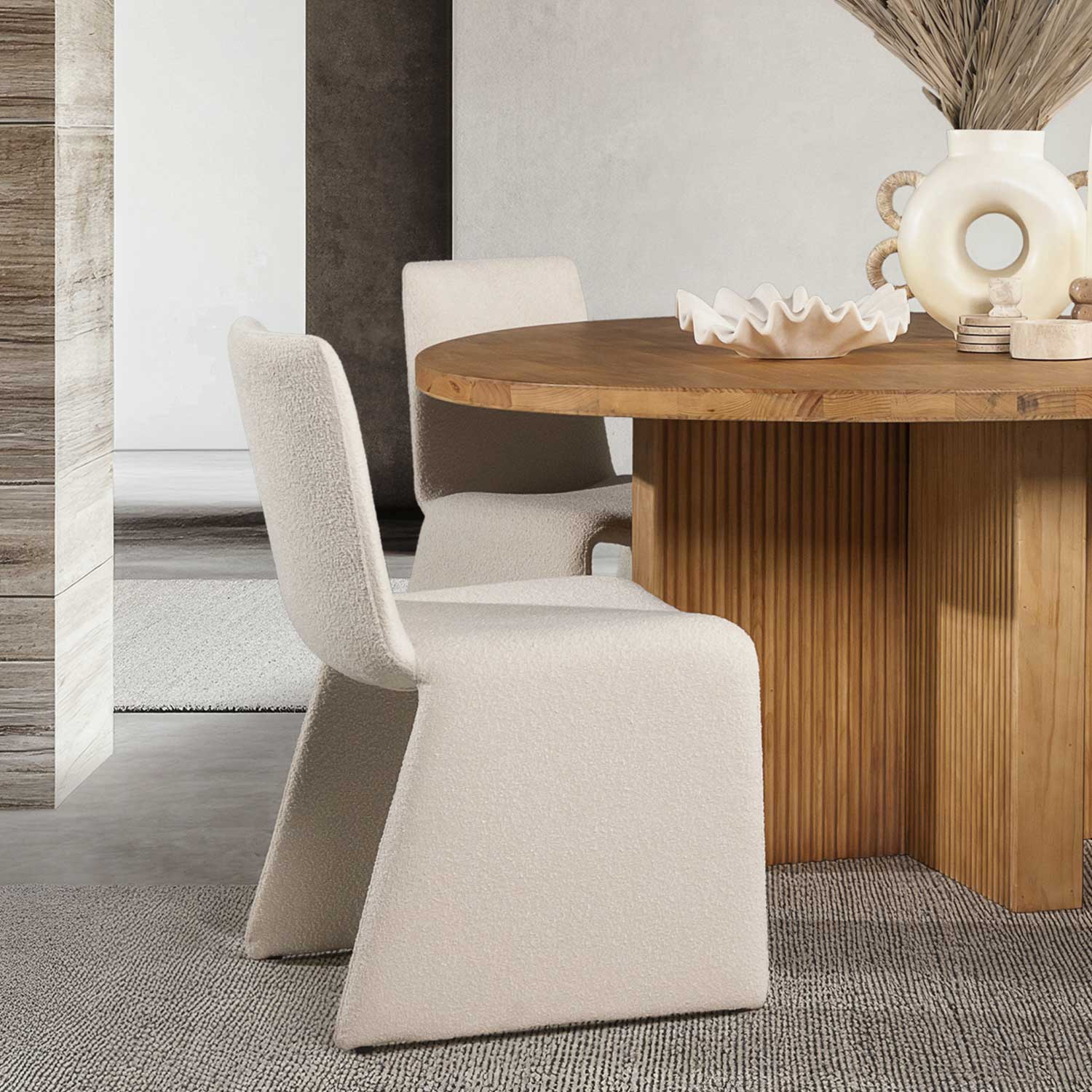 Silla de comedor Falcon beige 85x52x59 img #4