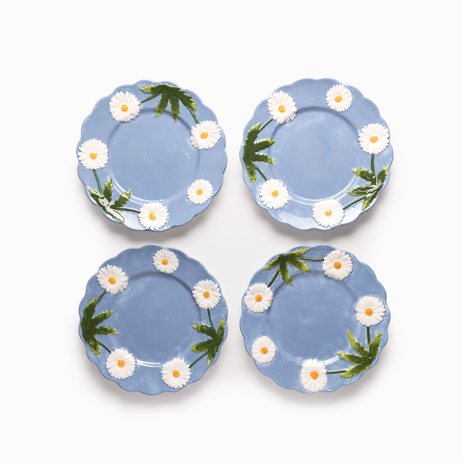 Plato mediano Margarita 22cm set x4 img #1