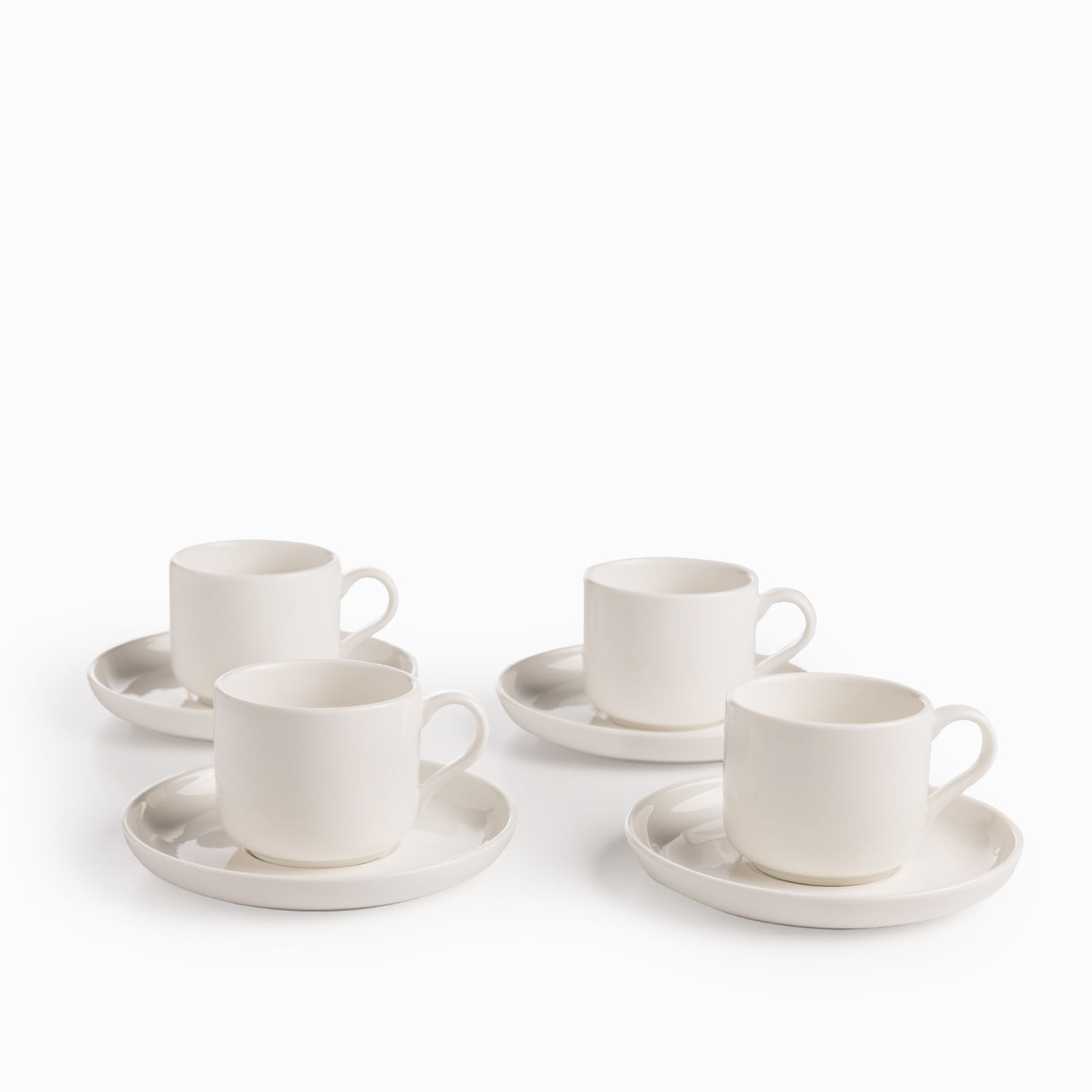 Pocillo y plato Kira 120ml setx4 img #1