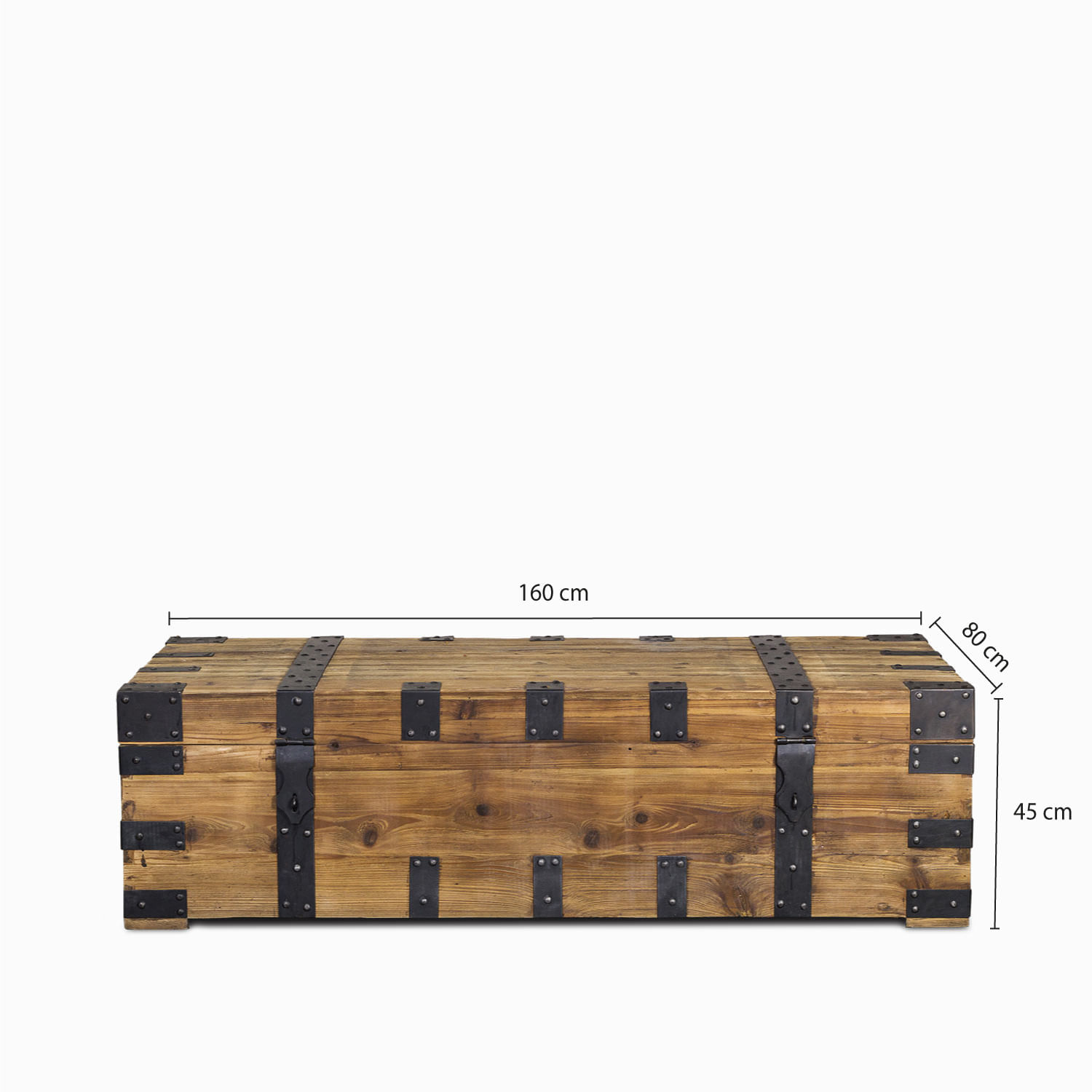 Mesa Centro Madera Hierro img #3