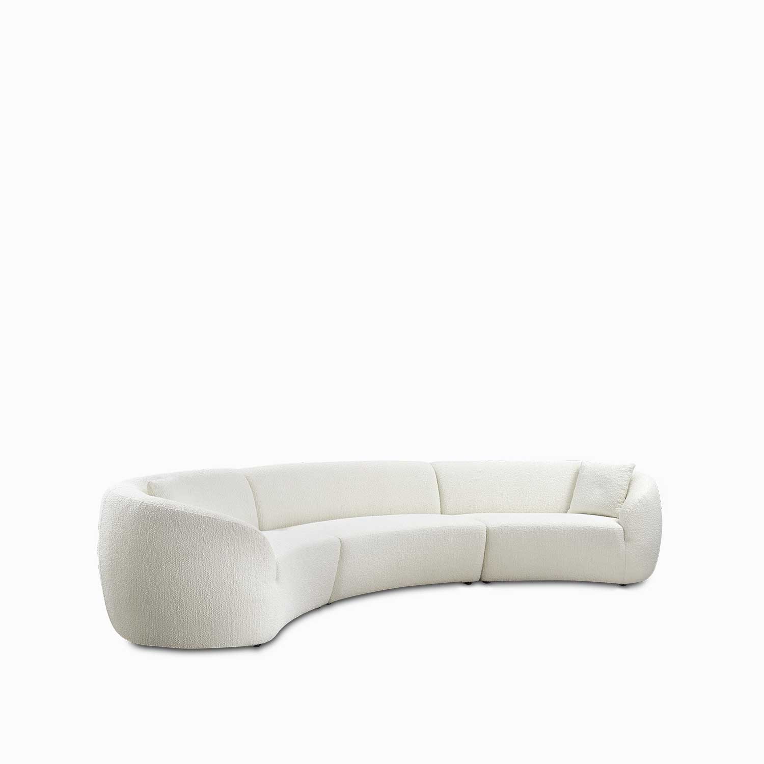 Seccional curvo 4 puestos beige img #3