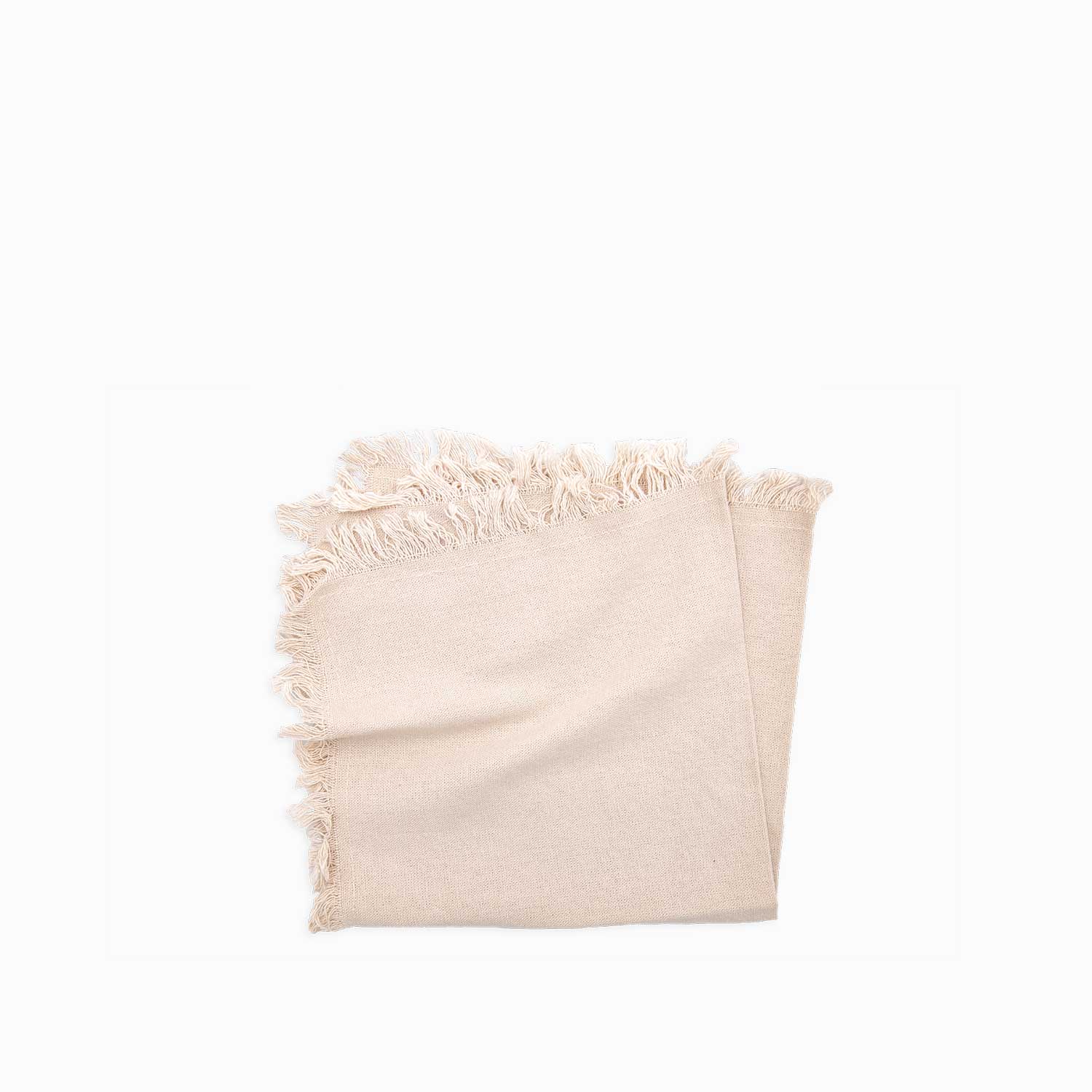 Servilletas de tela flecos beige setx2 img #1