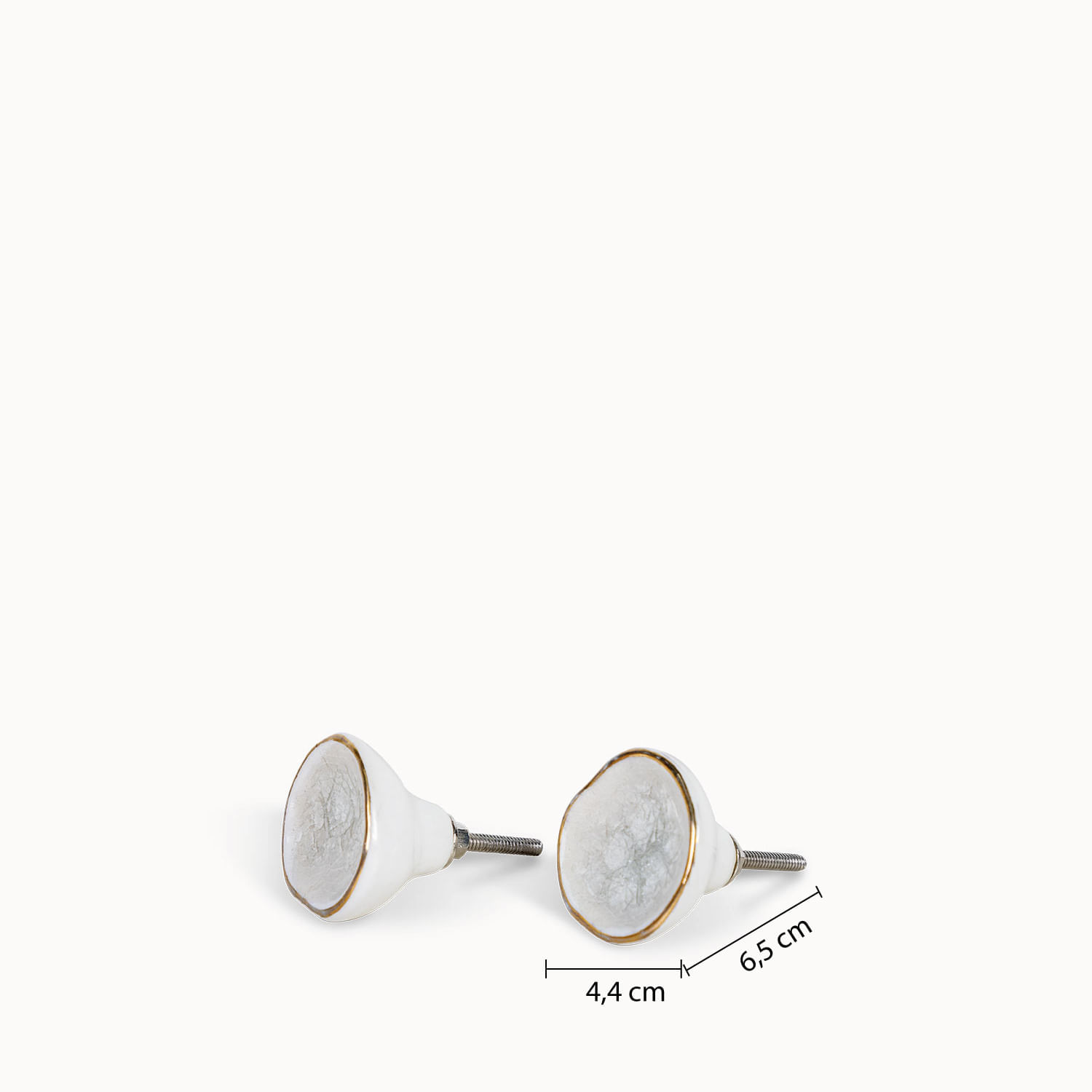 Pomo Roca Blanca set x 2 img #2