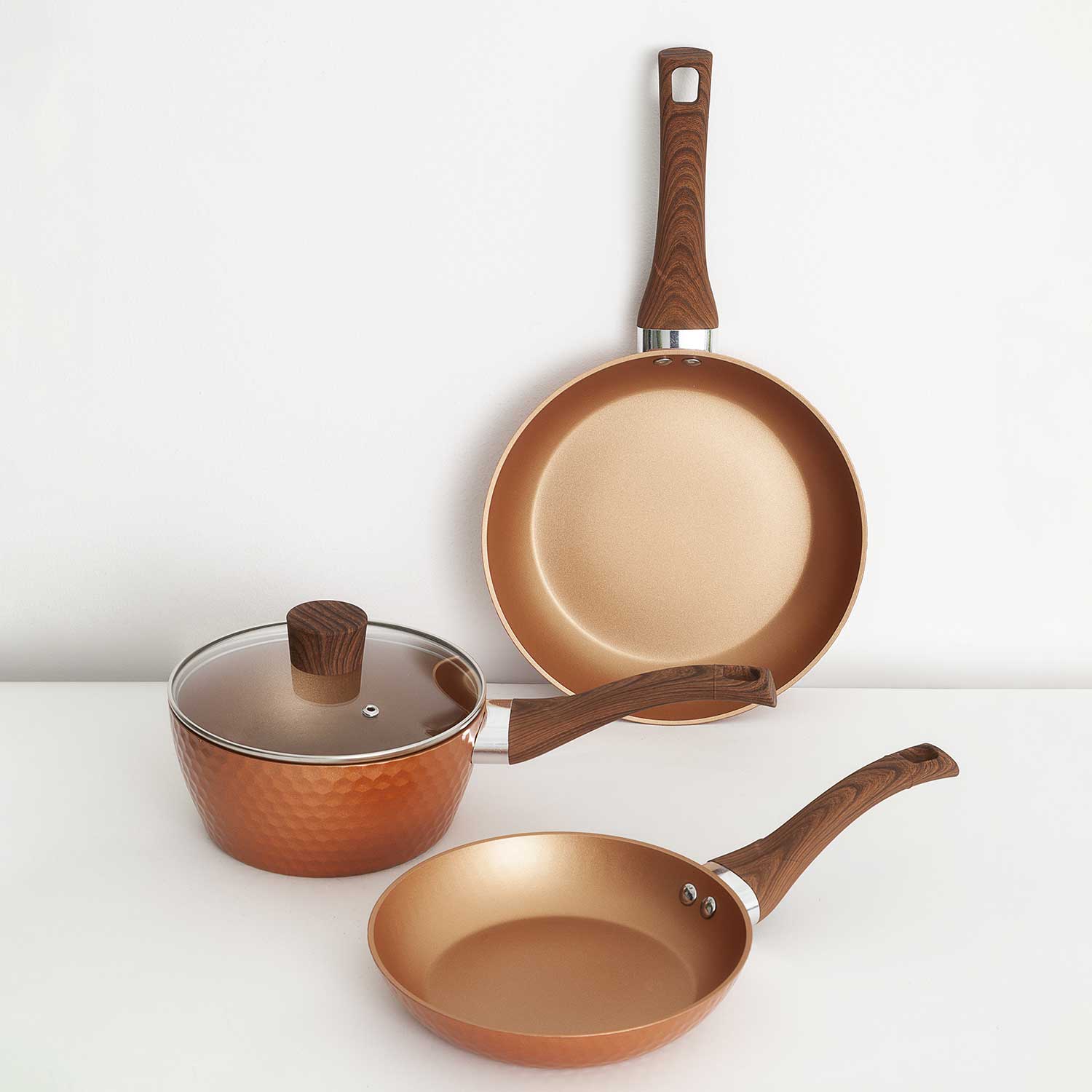 Olla con mango largo destro copper 18 cm img #3