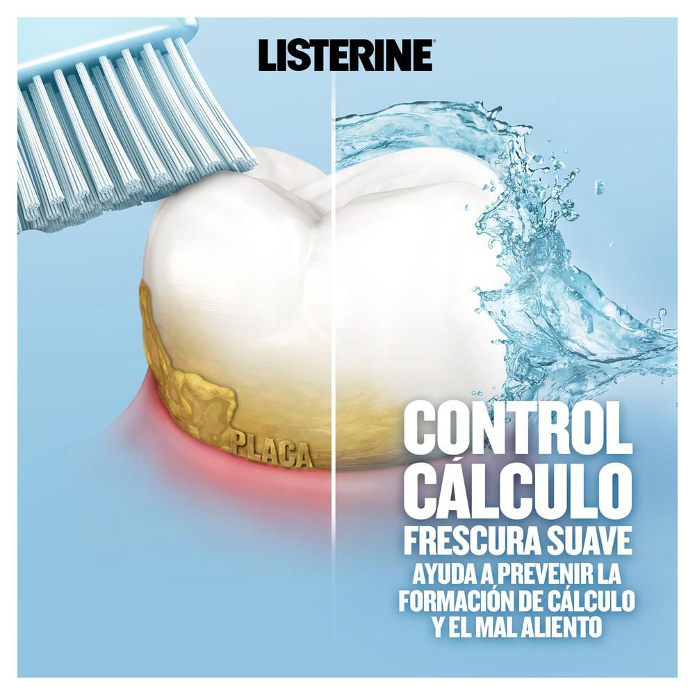Enjuague bucal LISTERINE control cálculo frescura suave (500  ml) img #3