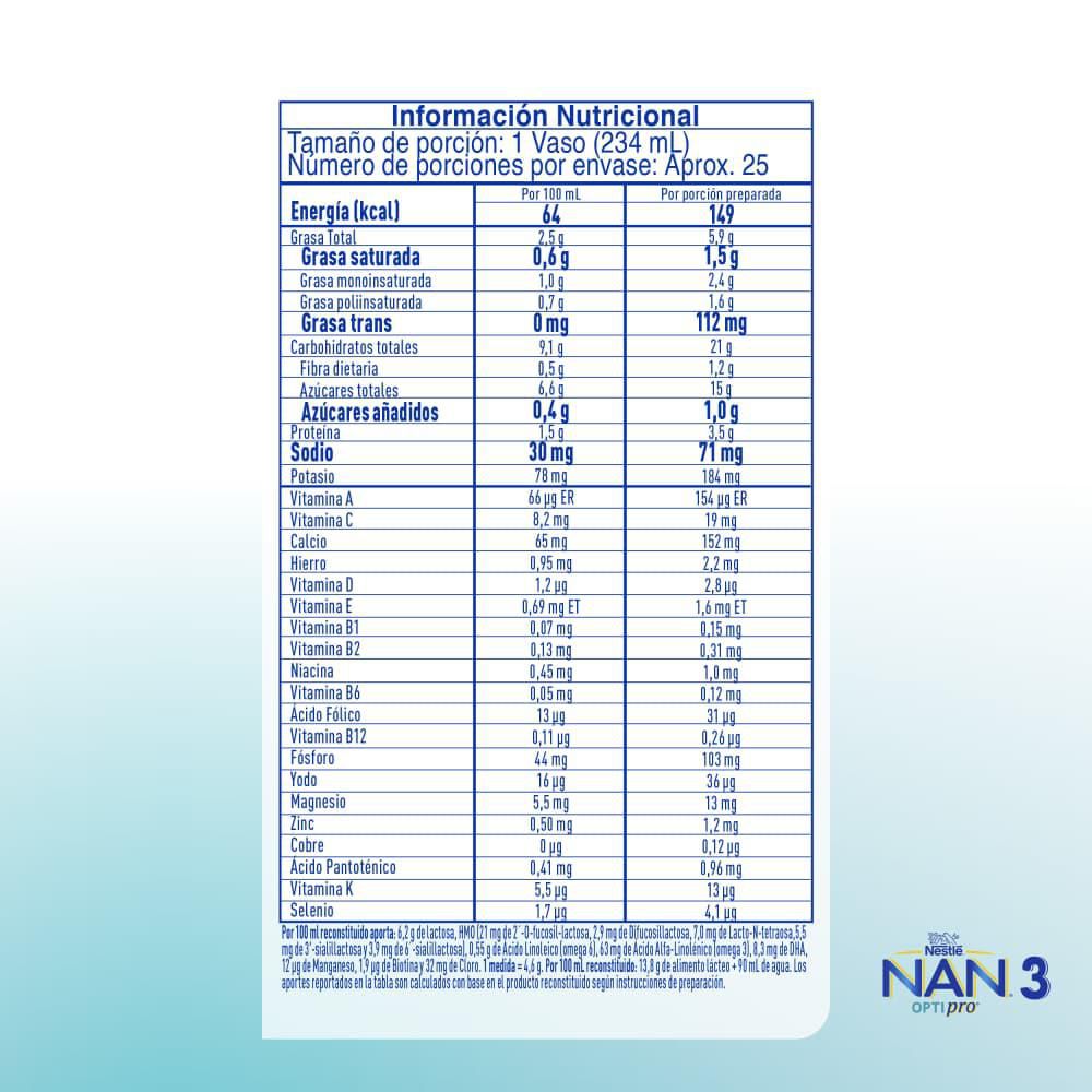 Fórmula infantil NAN optipro 3 lata (800  gr) img #4