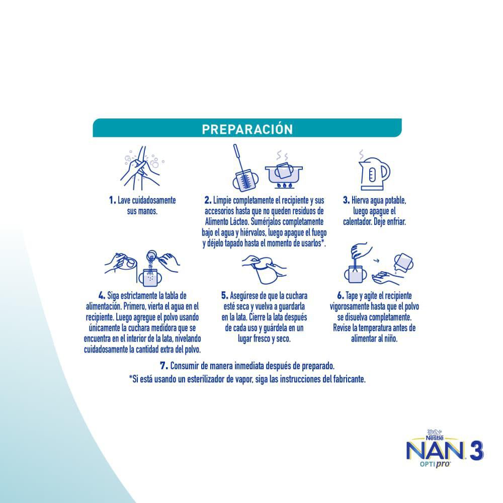 Fórmula infantil NAN optipro 3 lata (800  gr) img #5
