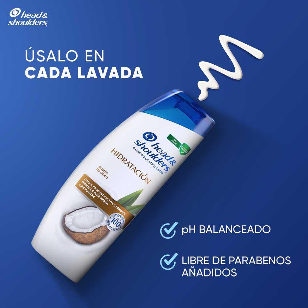 Shampoo H&S hidratación control caspa (180  ml) img #6