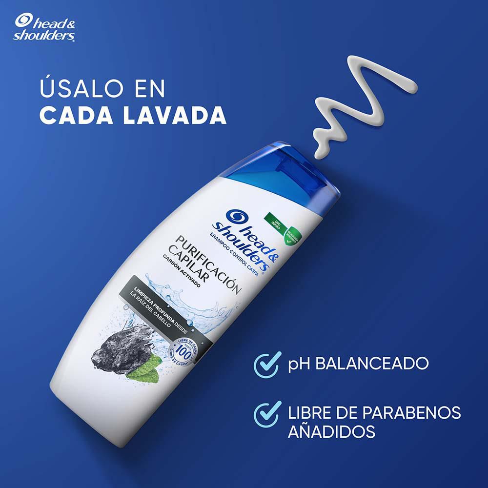 Shampoo H&S purificación capilar (375  ml) img #6
