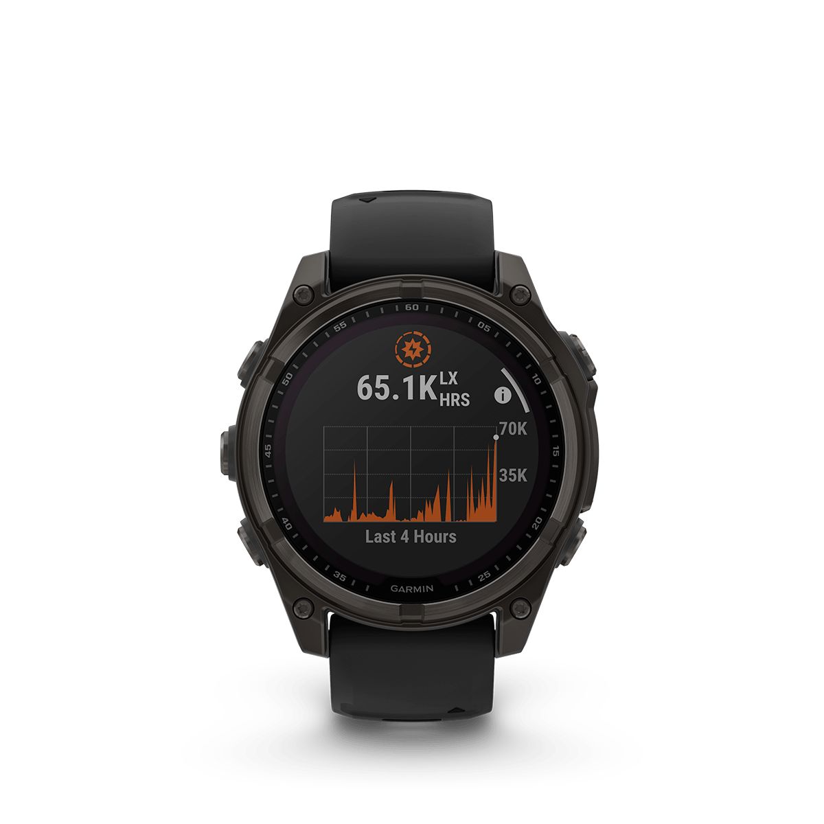 Reloj Garmin Fenix 8 51mm Solar Zafiro Titanio DLC Gris Ngra img #7