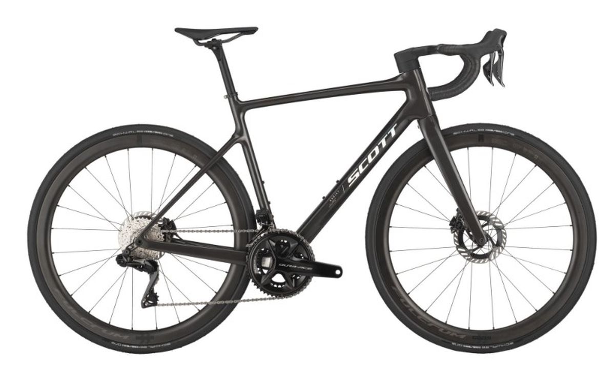 Bicicleta Ruta Scott Carbon Addict 10 2025 12 Vel Negra img #1