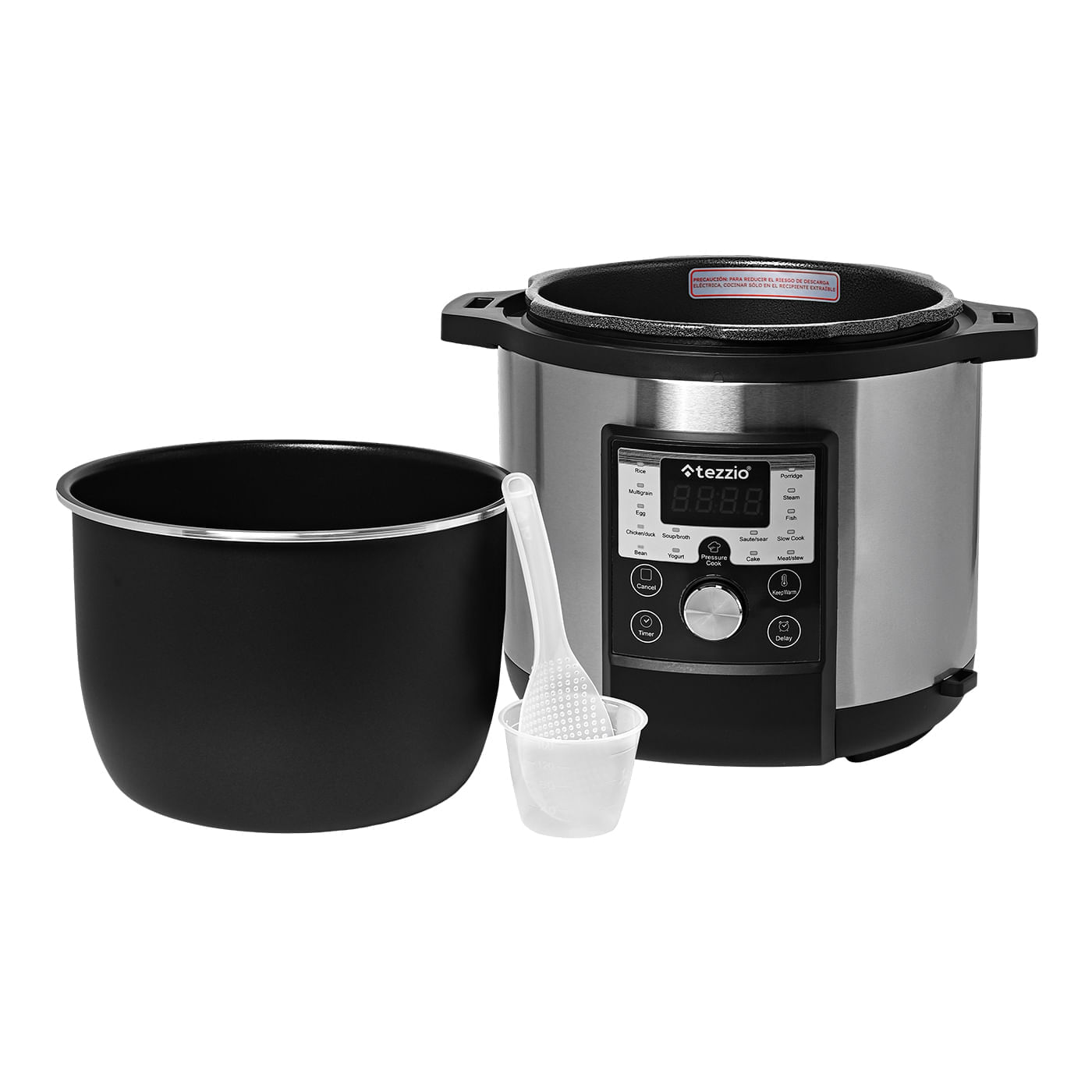 Olla a Presión Eléctrica Multifuncional 6L Digital Tezzio img #3