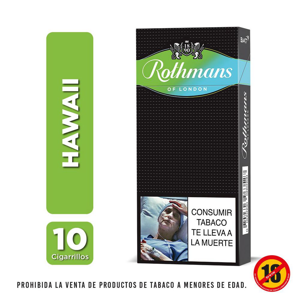 Cigarrillo ROTHMANS HAWAII XL (10  und) img #1