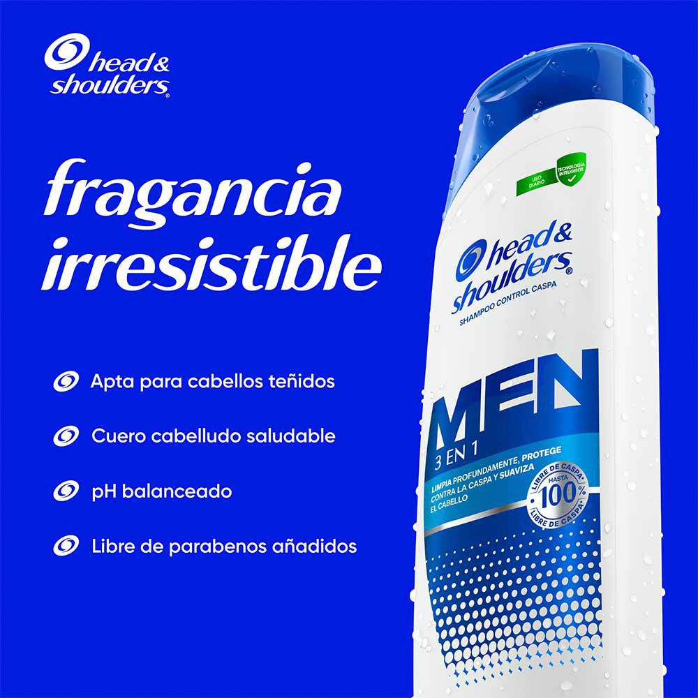 Shampoo H&S men 3en1 (375  ml) img #2