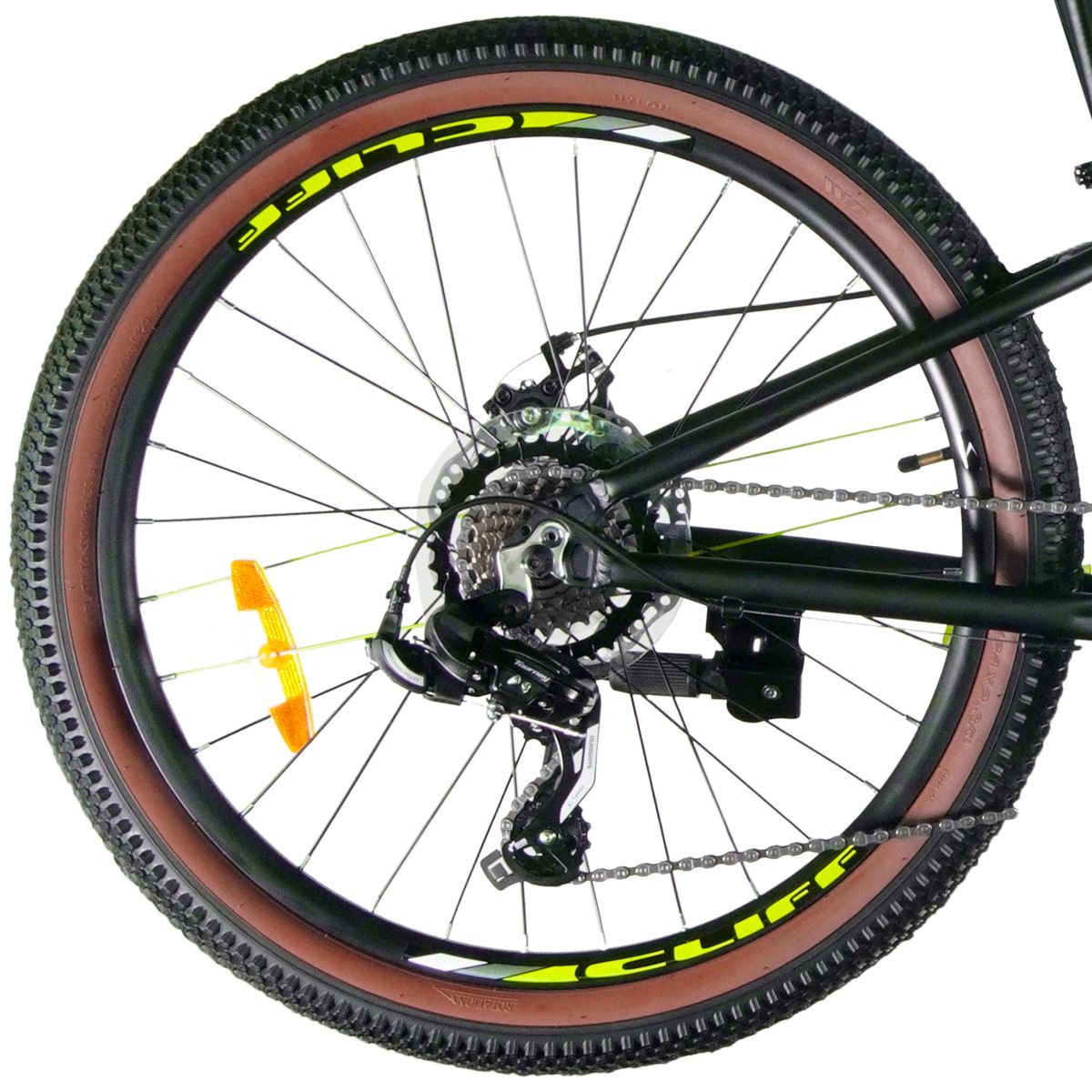 Bicicleta Cliff Lizard Niños 24 25 7V FrenoMec Ngro/Amarillo img #3